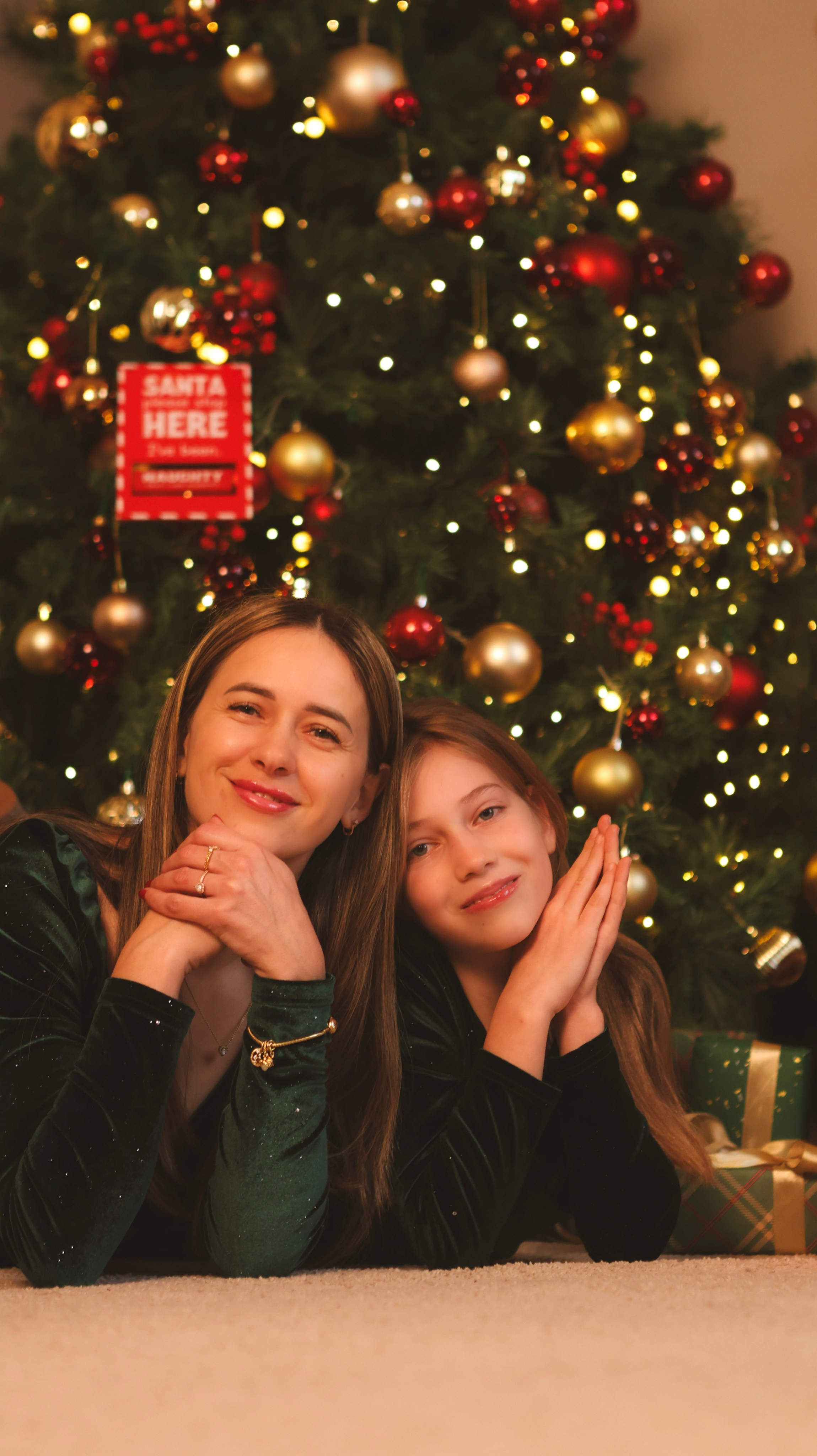 Mum and Daughter Christmas magic. Photographer Margarita Antonova in Naas, Co Kildare