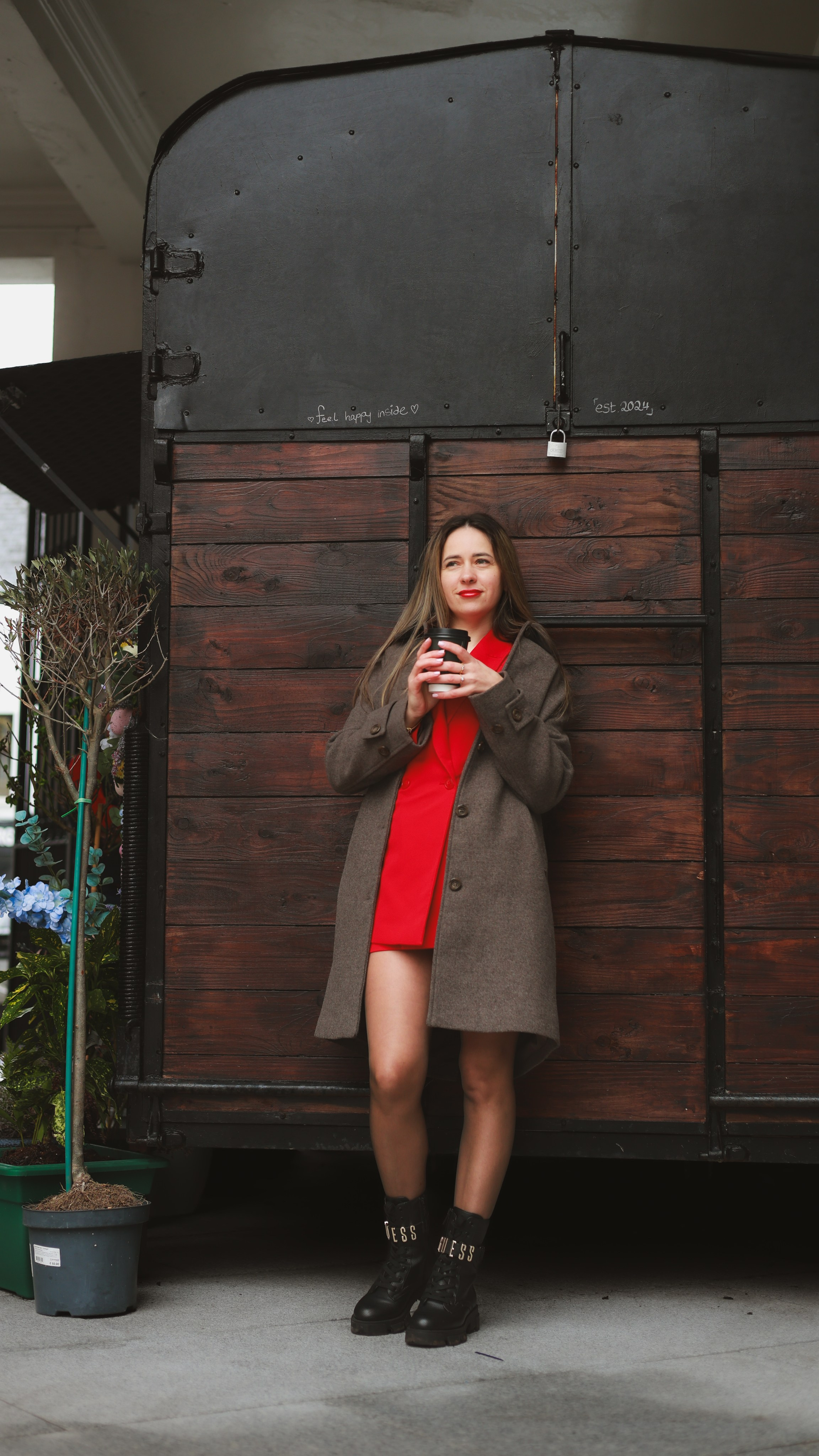 Coffee time. Photographer Margarita Antonova in Naas, Co Kildare