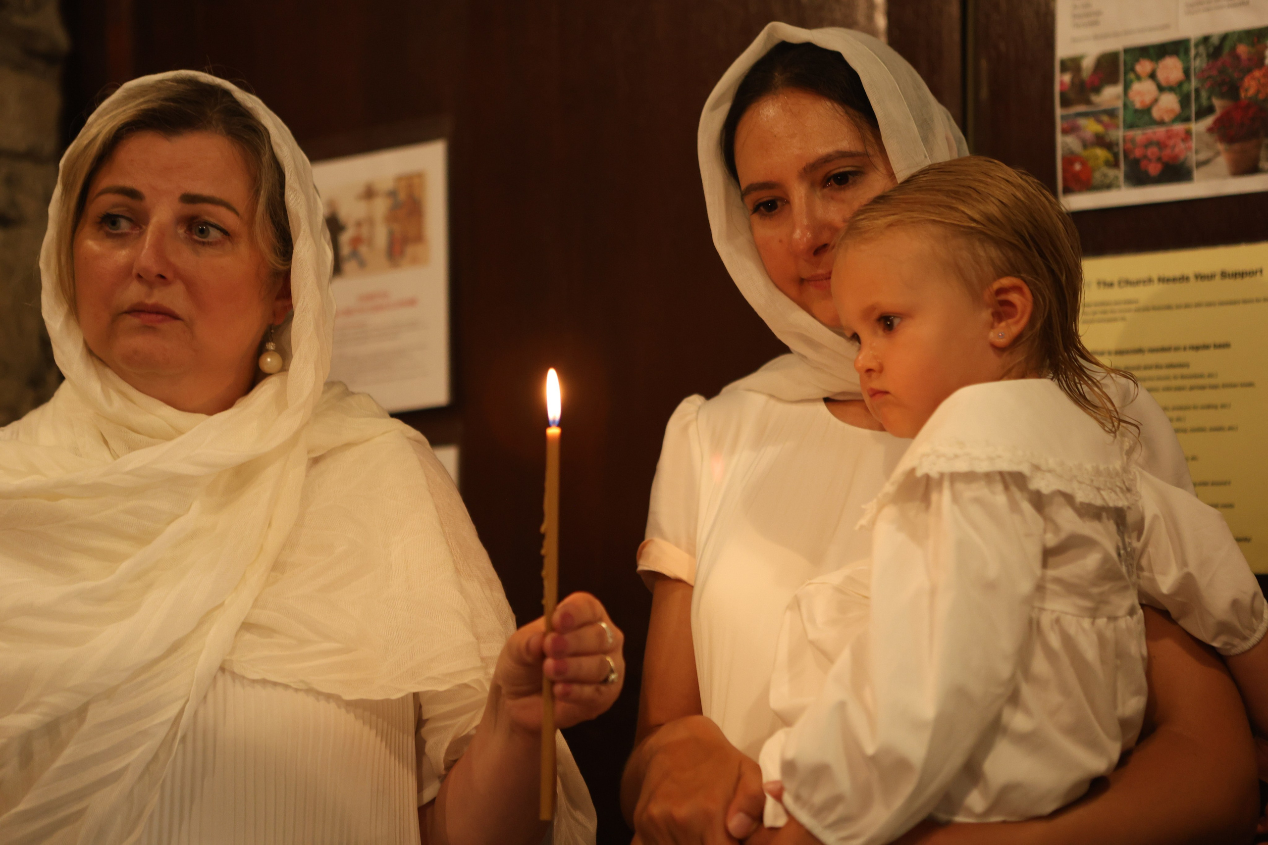 The sacrament of Gabriela Christening. Photographer Margarita Antonova in Naas, Co Kildare