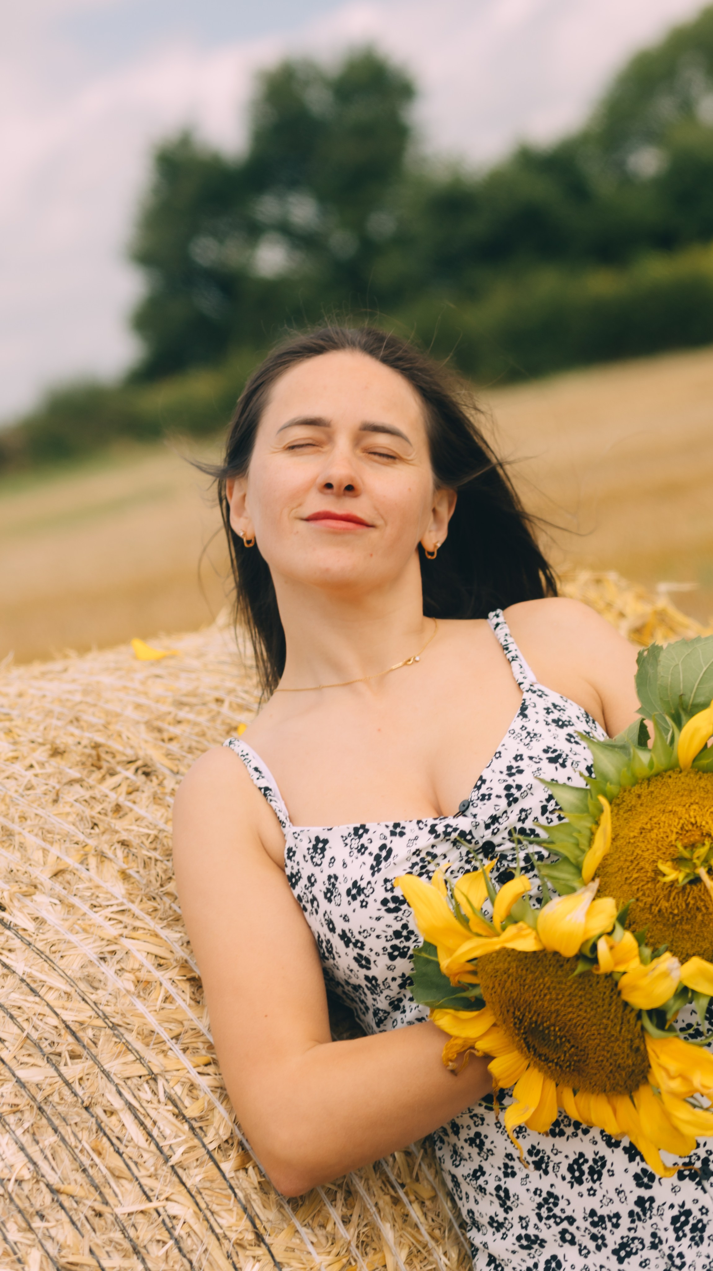 August with sunflowers. Photographer Margarita Antonova in Naas, Co Kildare