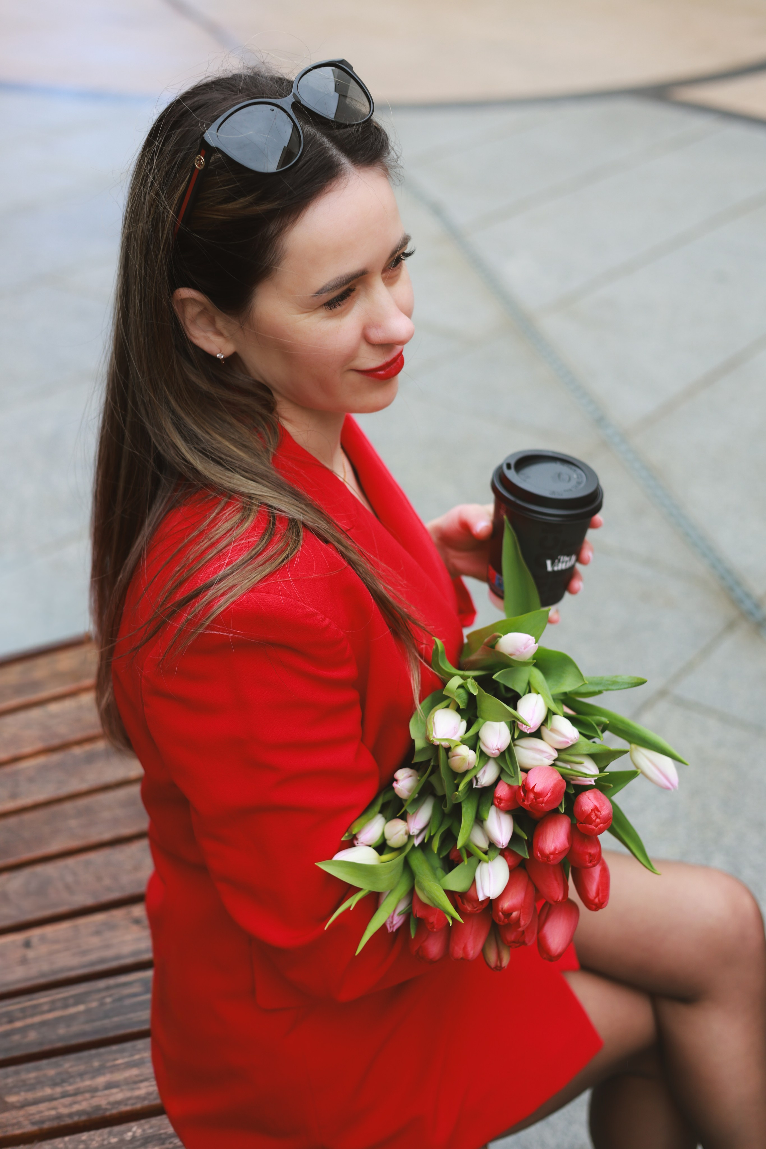 Coffee time. Photographer Margarita Antonova in Naas, Co Kildare
