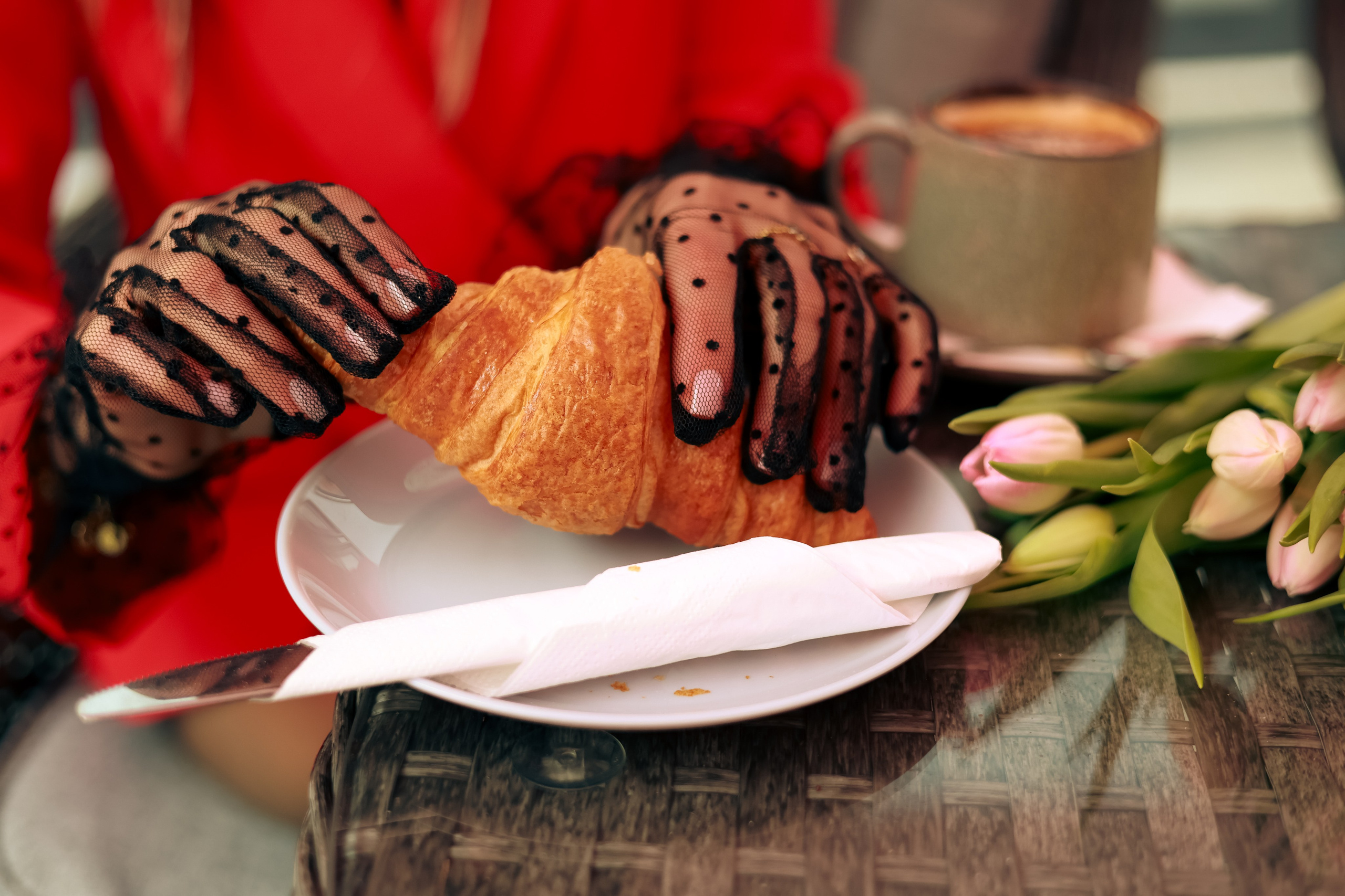 Coffee time. Photographer Margarita Antonova in Naas, Co Kildare