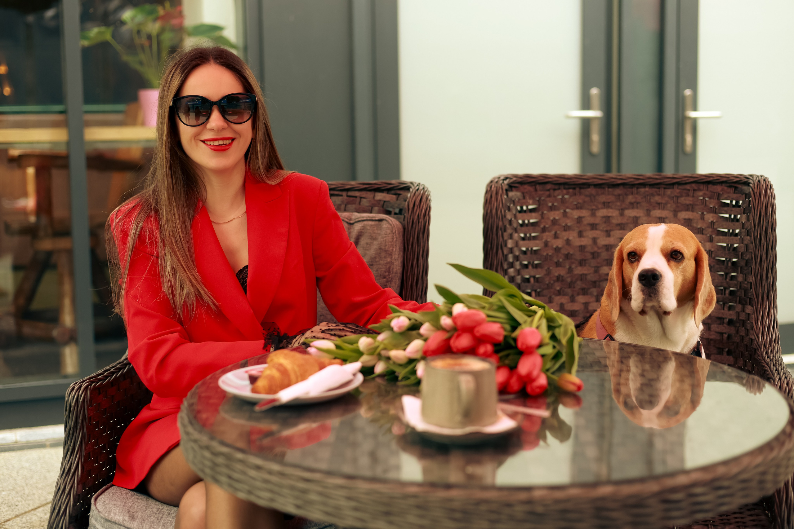 Coffee time. Photographer Margarita Antonova in Naas, Co Kildare