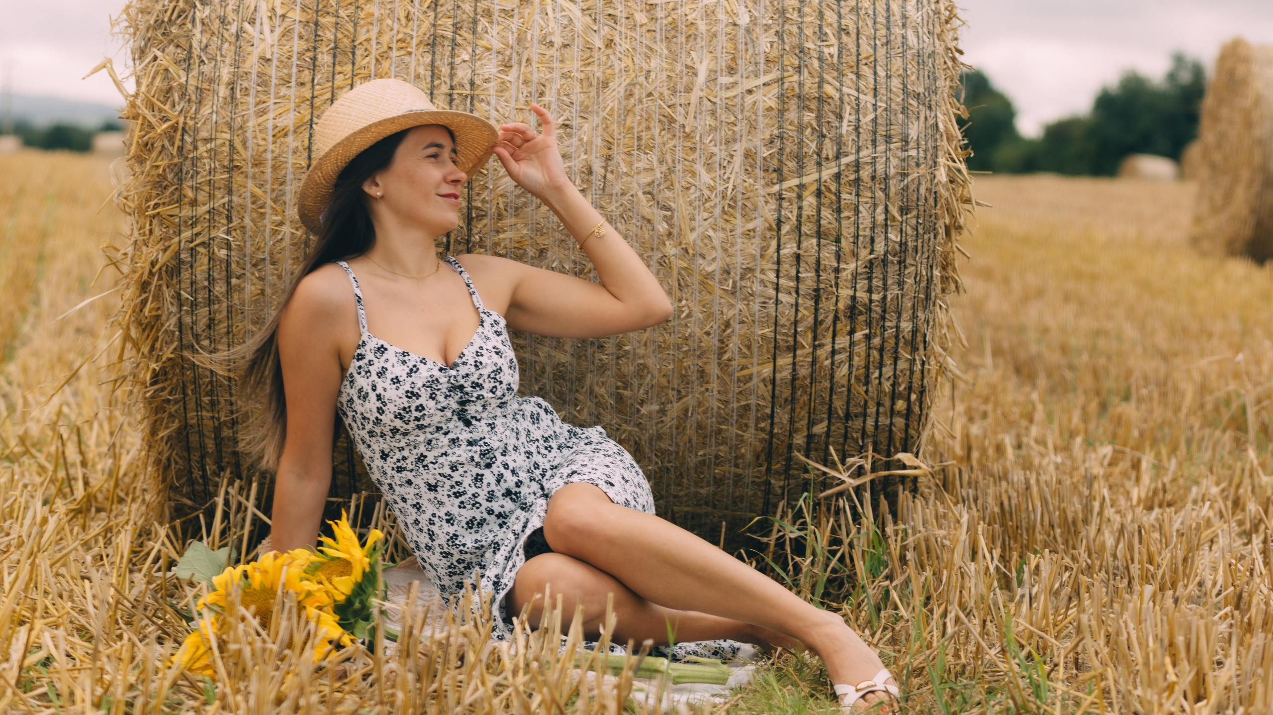 August with sunflowers. Photographer Margarita Antonova in Naas, Co Kildare