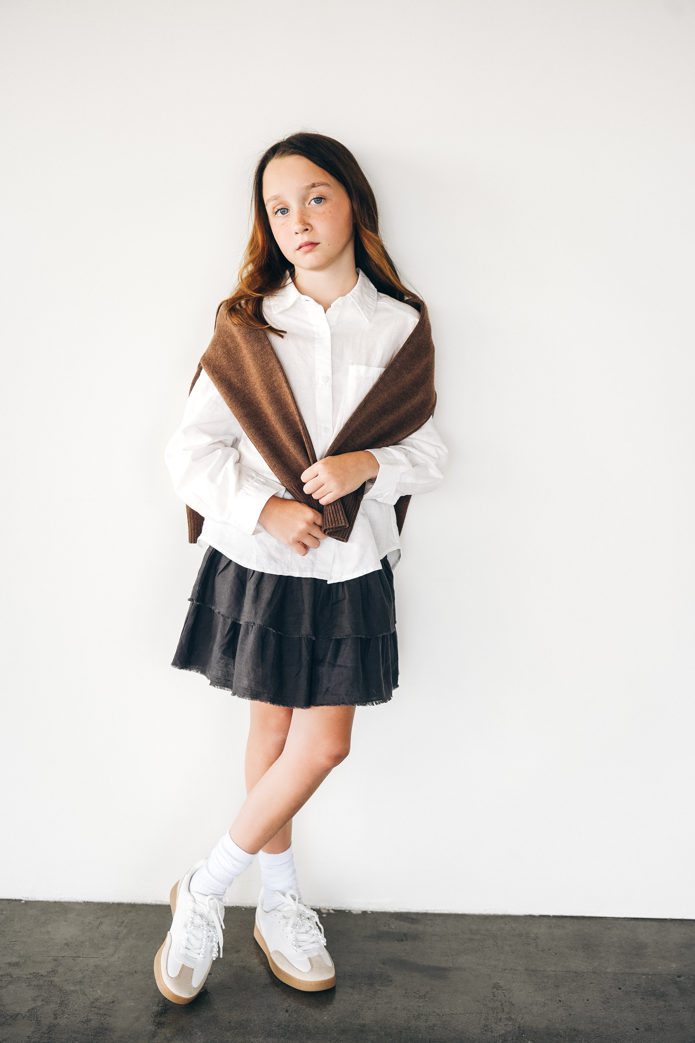 Child portfolio photo for kids fashion campaign 