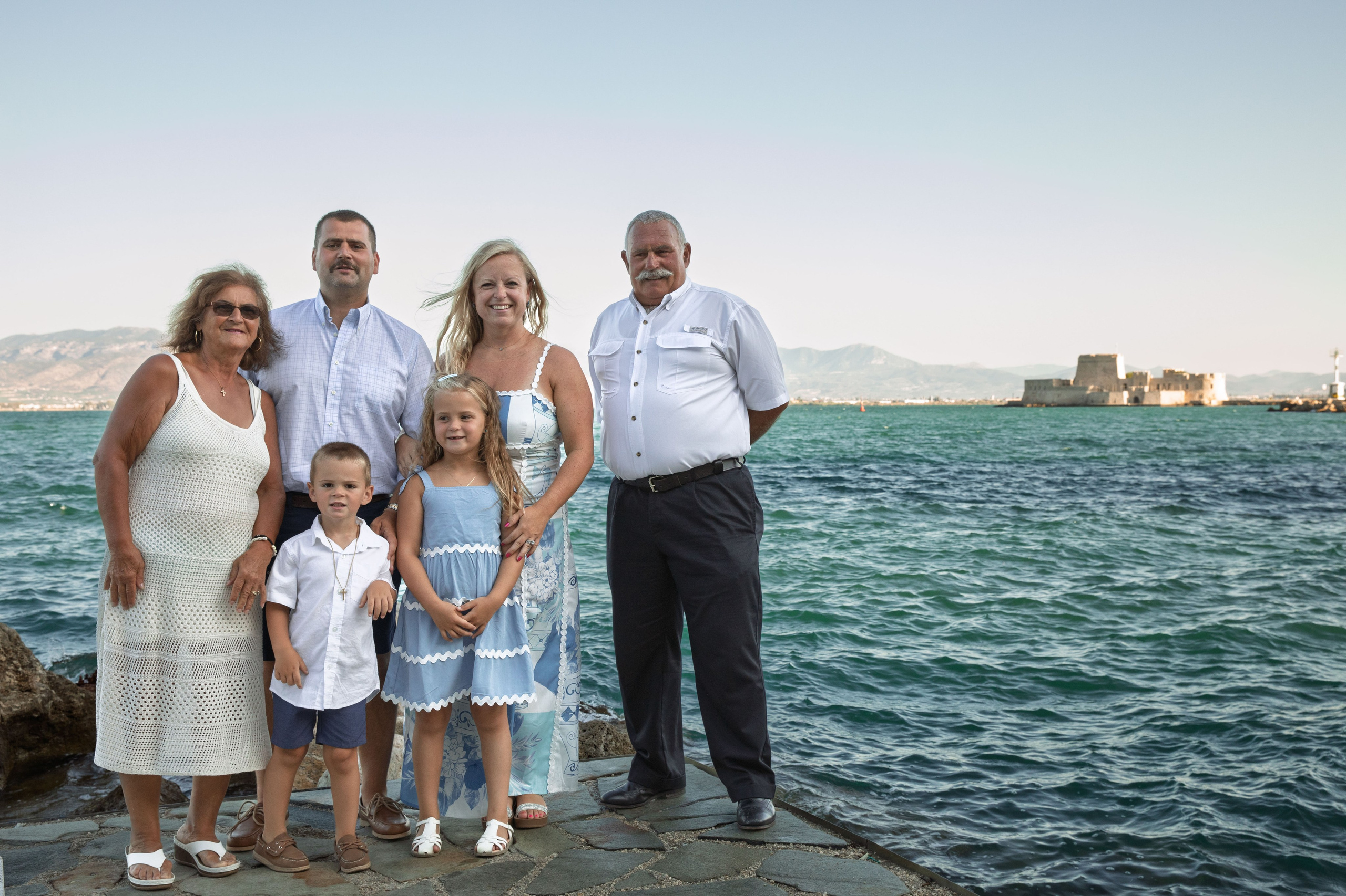 Family Kordalis (USA - Greece). Photographer Anya Khasapi. Nafplio, Greece