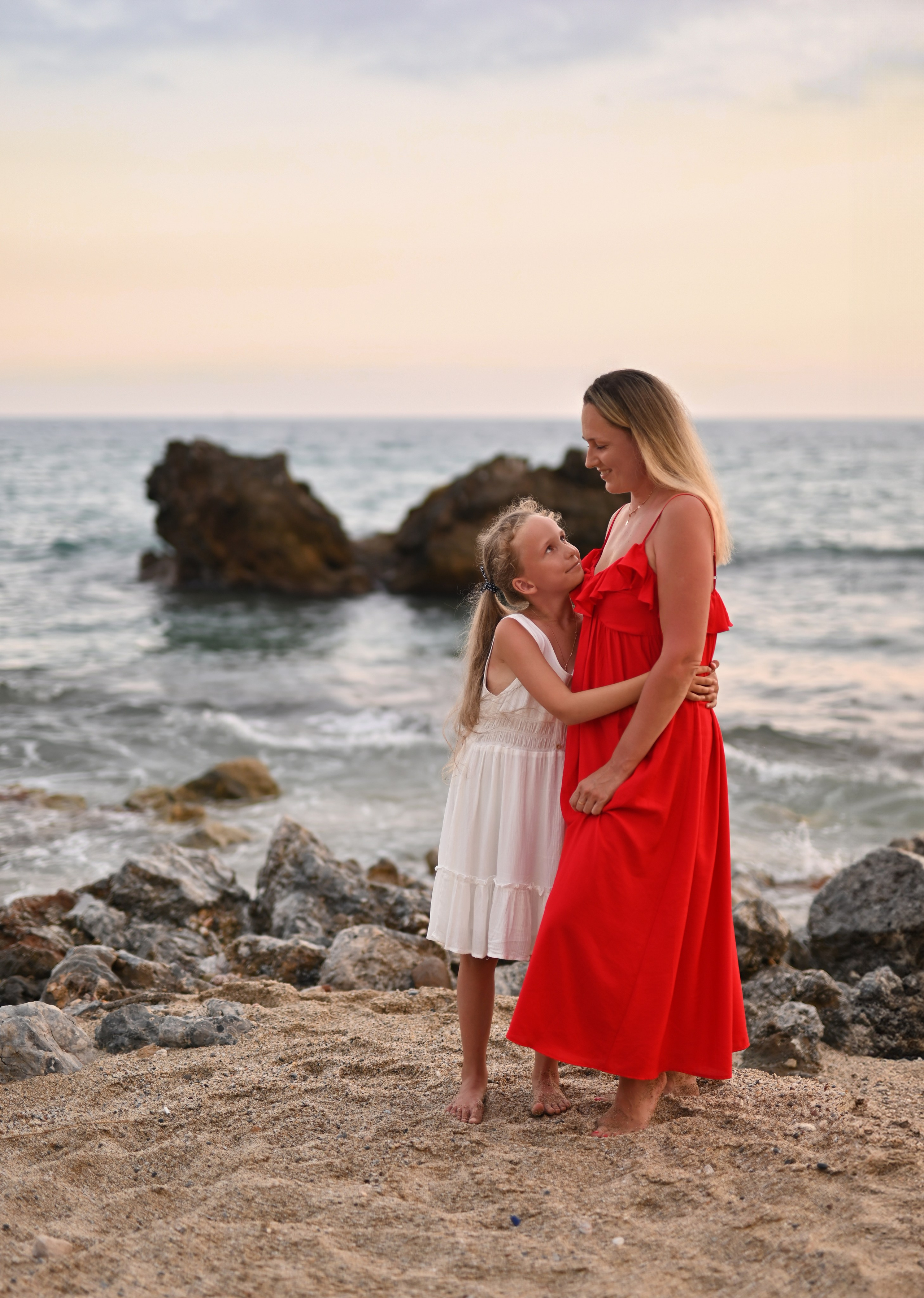 Семейная съемка на пляже Клеопатра. Фотограф в Алании (Аланье), Сиде, Манавгате. Турция