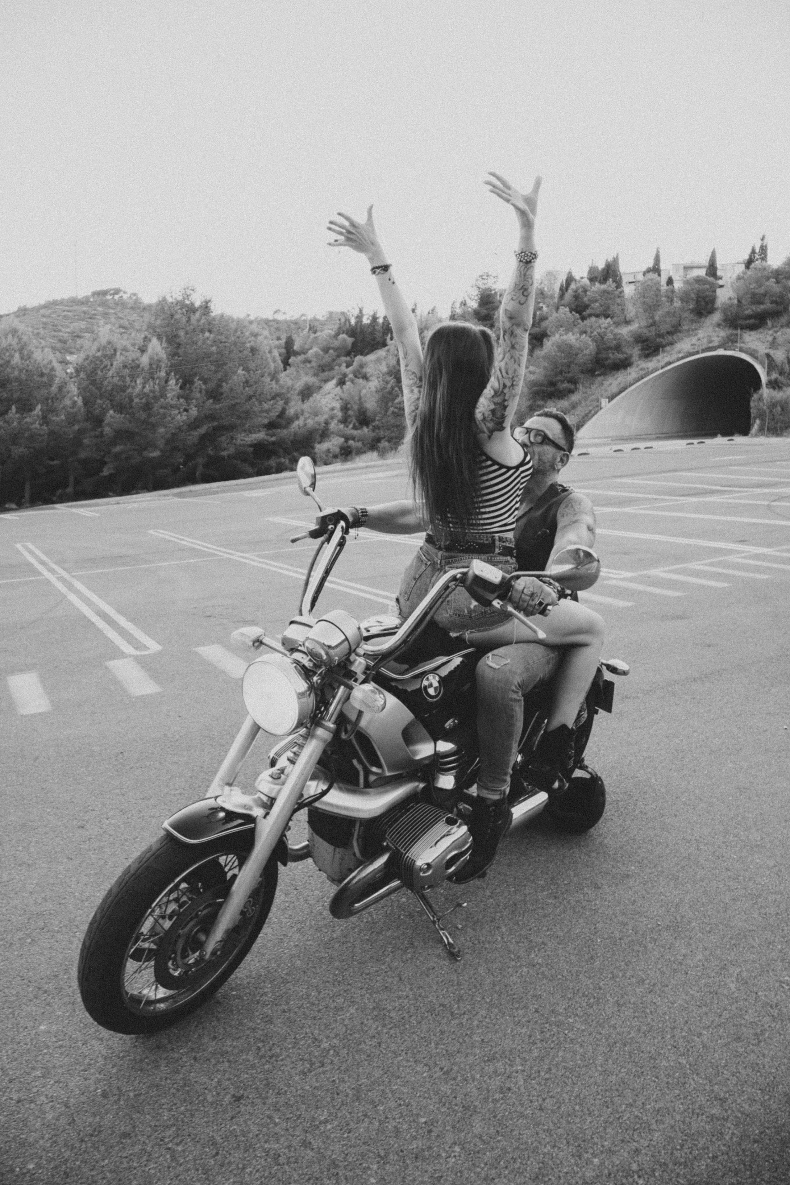 Фотосессия пары на мотоцикле. Профессиональная фотосъемка в Калафелле — Елена Медведева