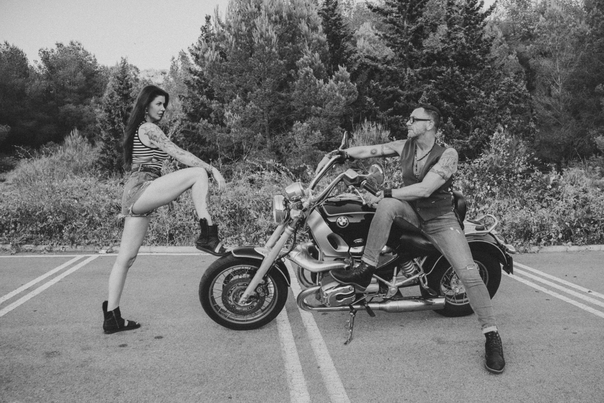 Фотосессия пары на мотоцикле. Профессиональная фотосъемка в Калафелле — Елена Медведева