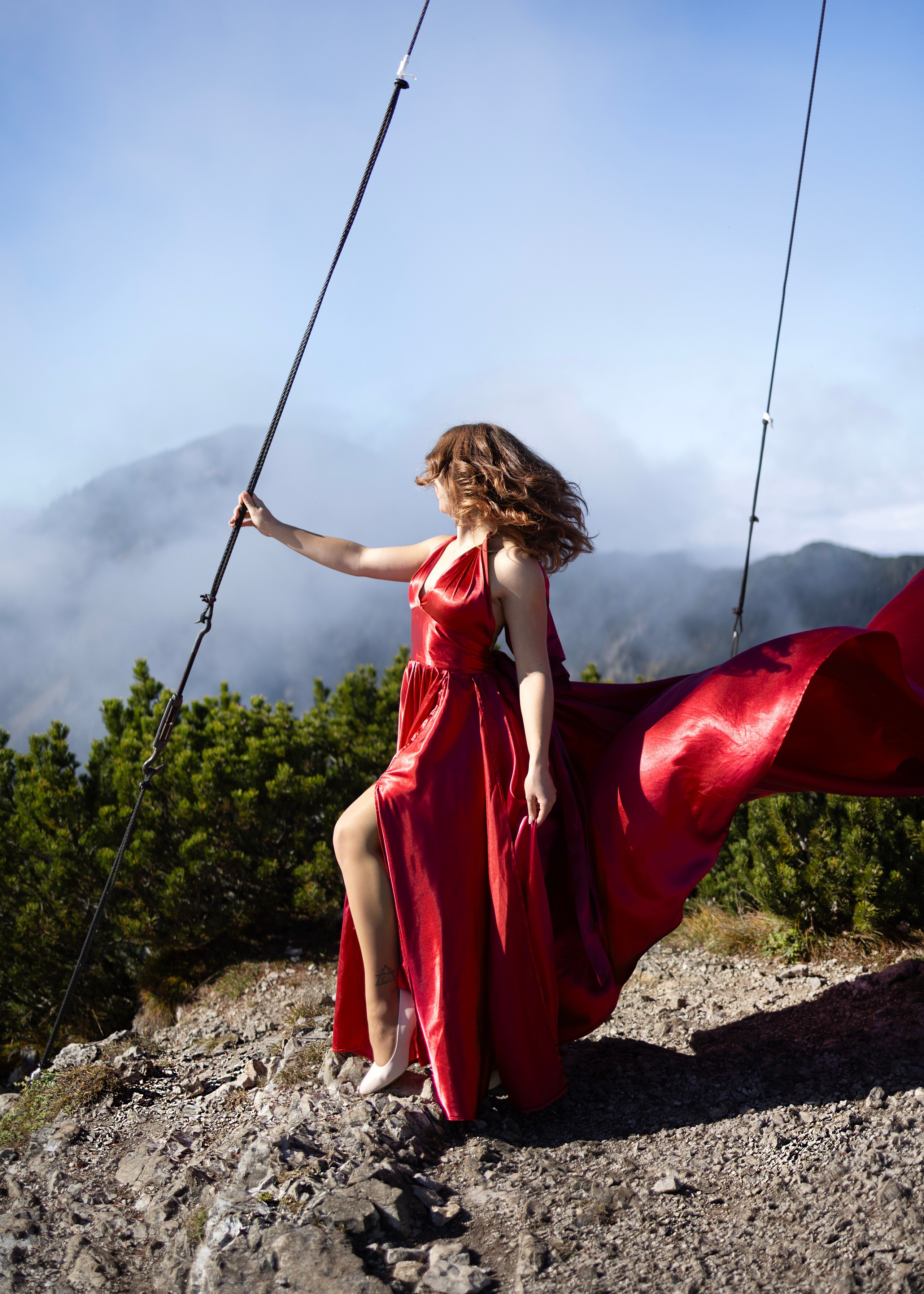 Shooting in the mountains. Photographer in Munich