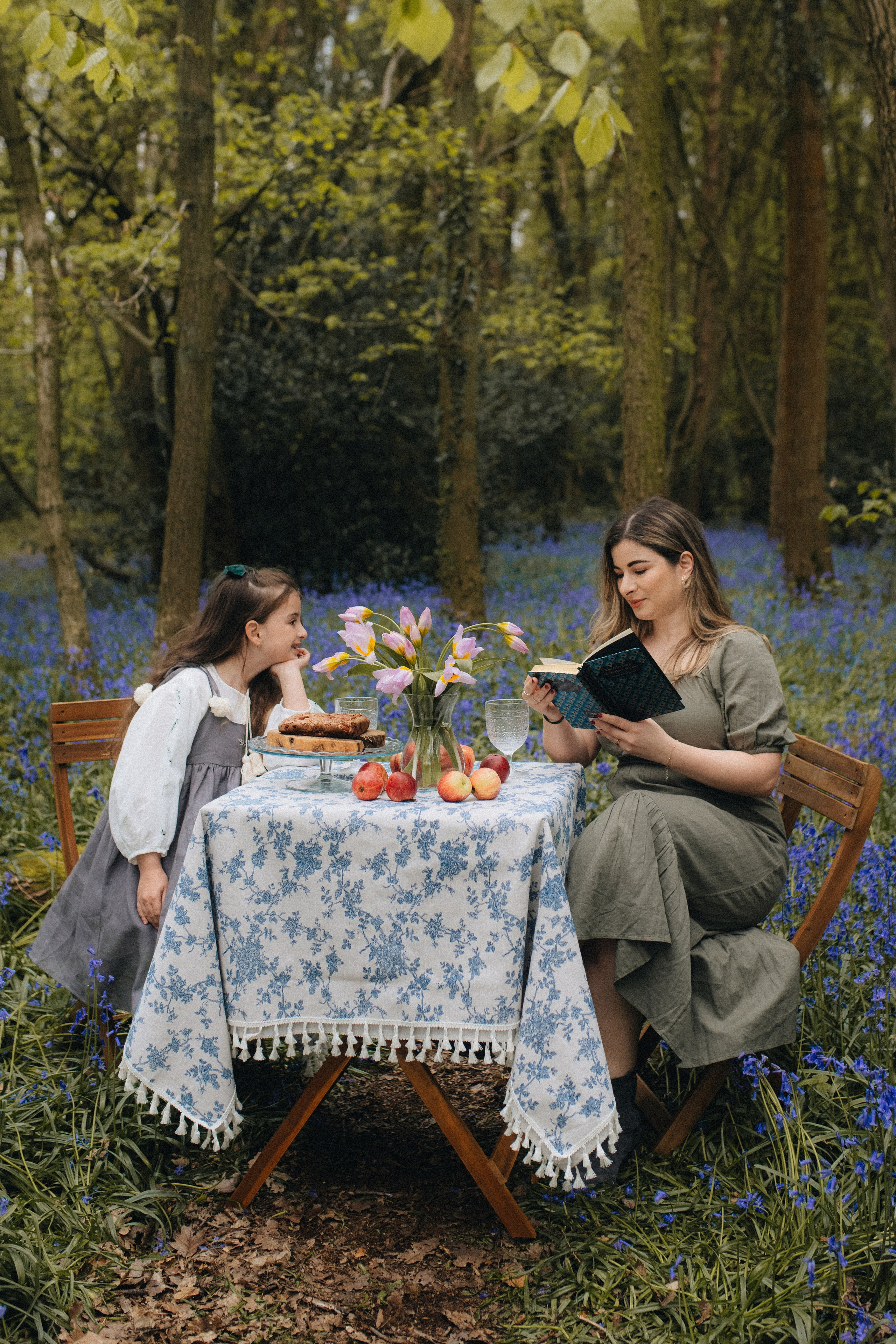 Bluebell family session. Tania Gandrabur, photographer in West Midlands, England