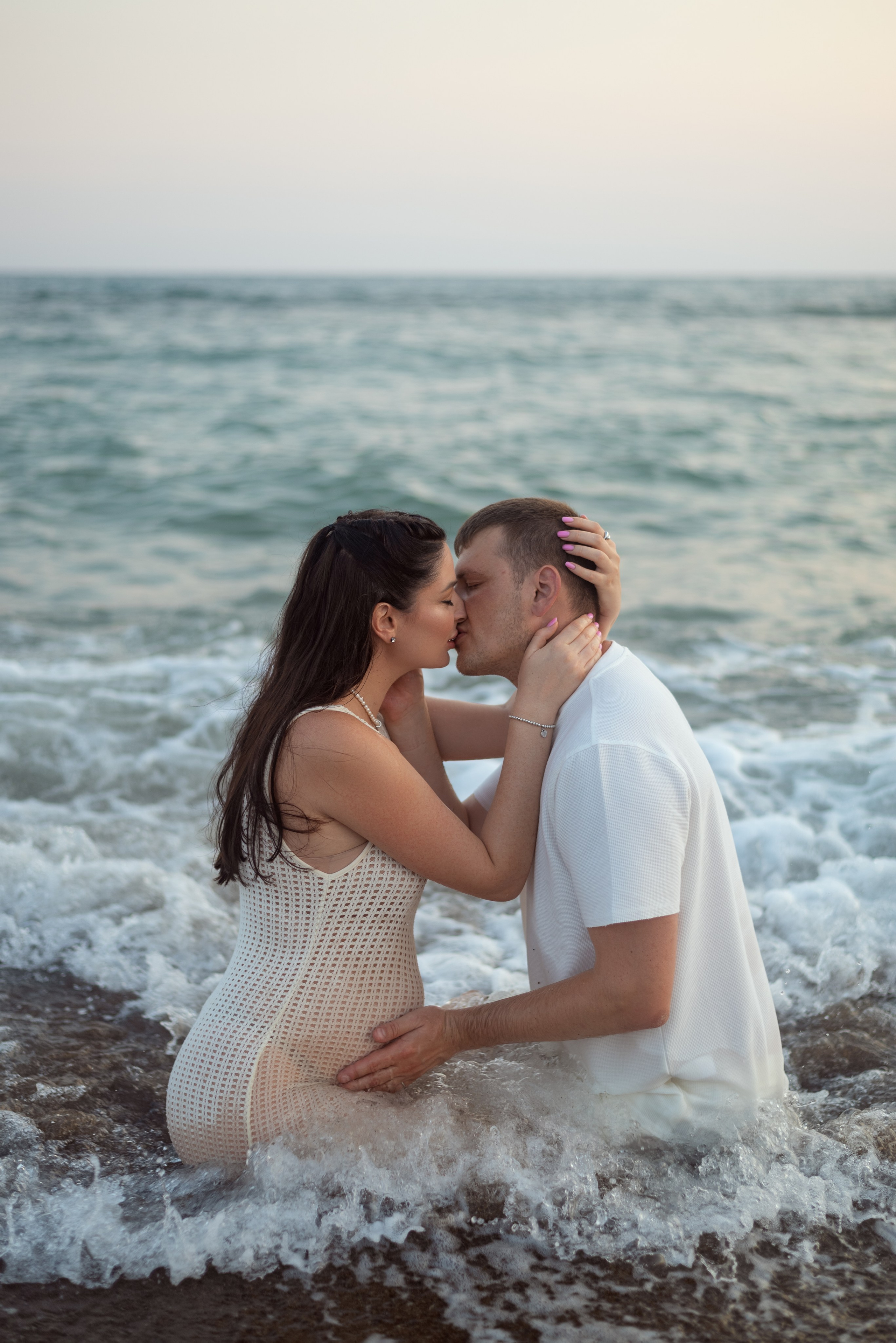 фотосессия беременности  на пляже в Белеке