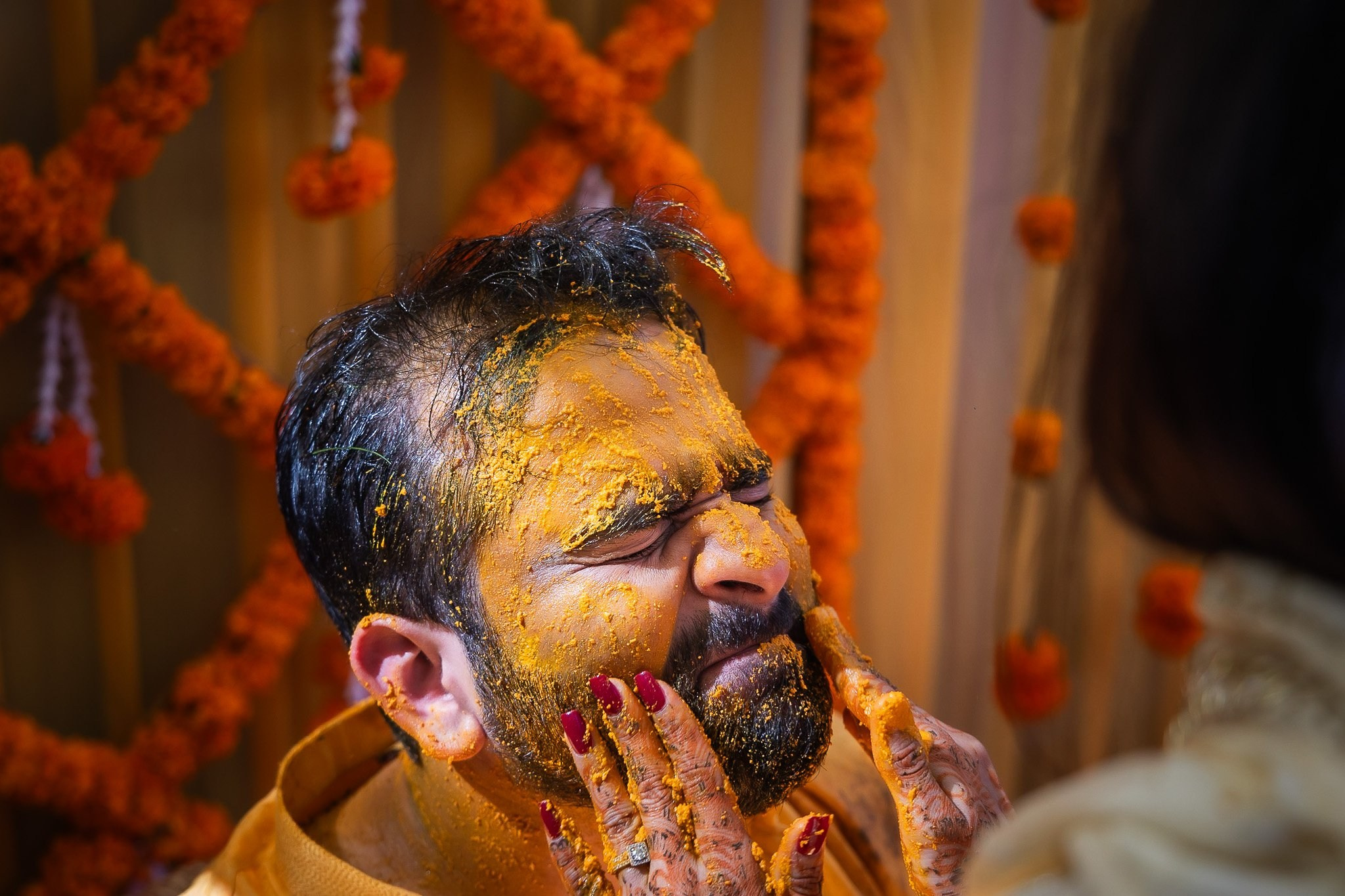 Telugu + Punjabi Fusion Wedding at Le Roma Gardenia resort, Bangalore, India