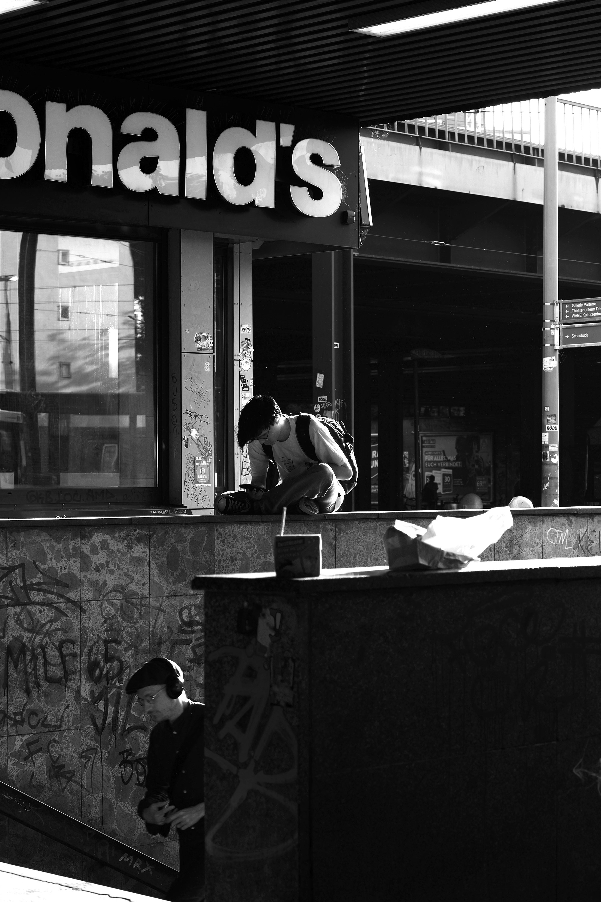 Berliner Mischung (Schwarz-Weiß). BNW Around Photography