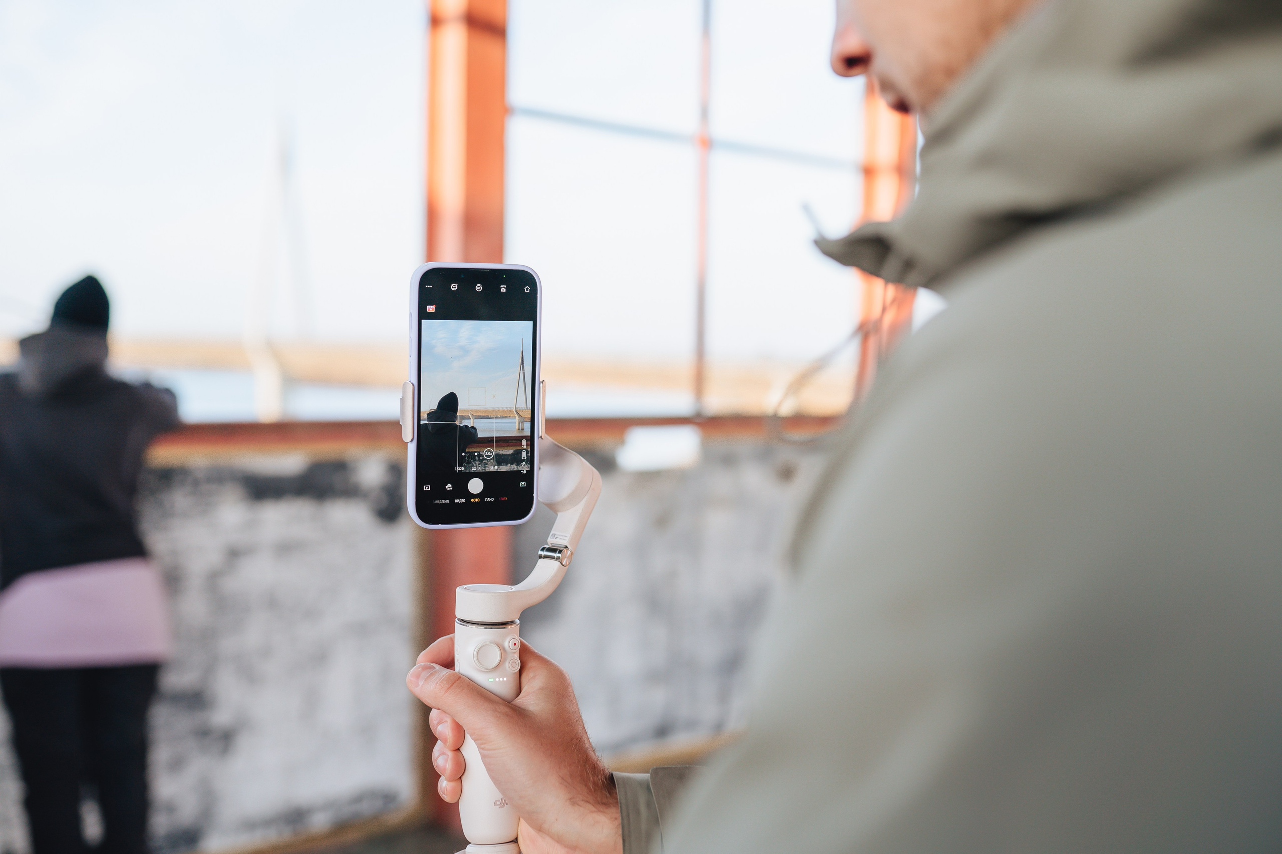 Photo backstage of clip shooting by photographer Denis Moiseev