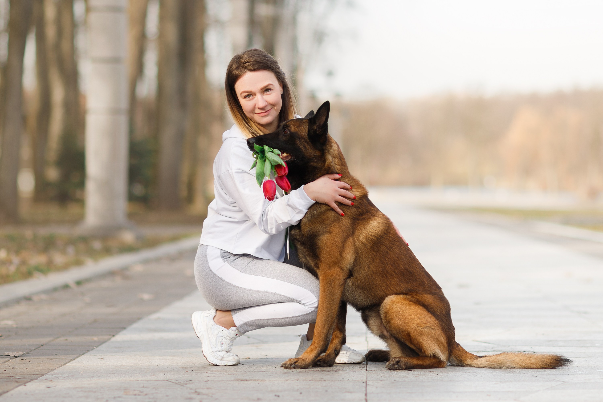 Autumn photo day for dog handler. Kaja | fotograf we Wrocławiu | ludzie i psy