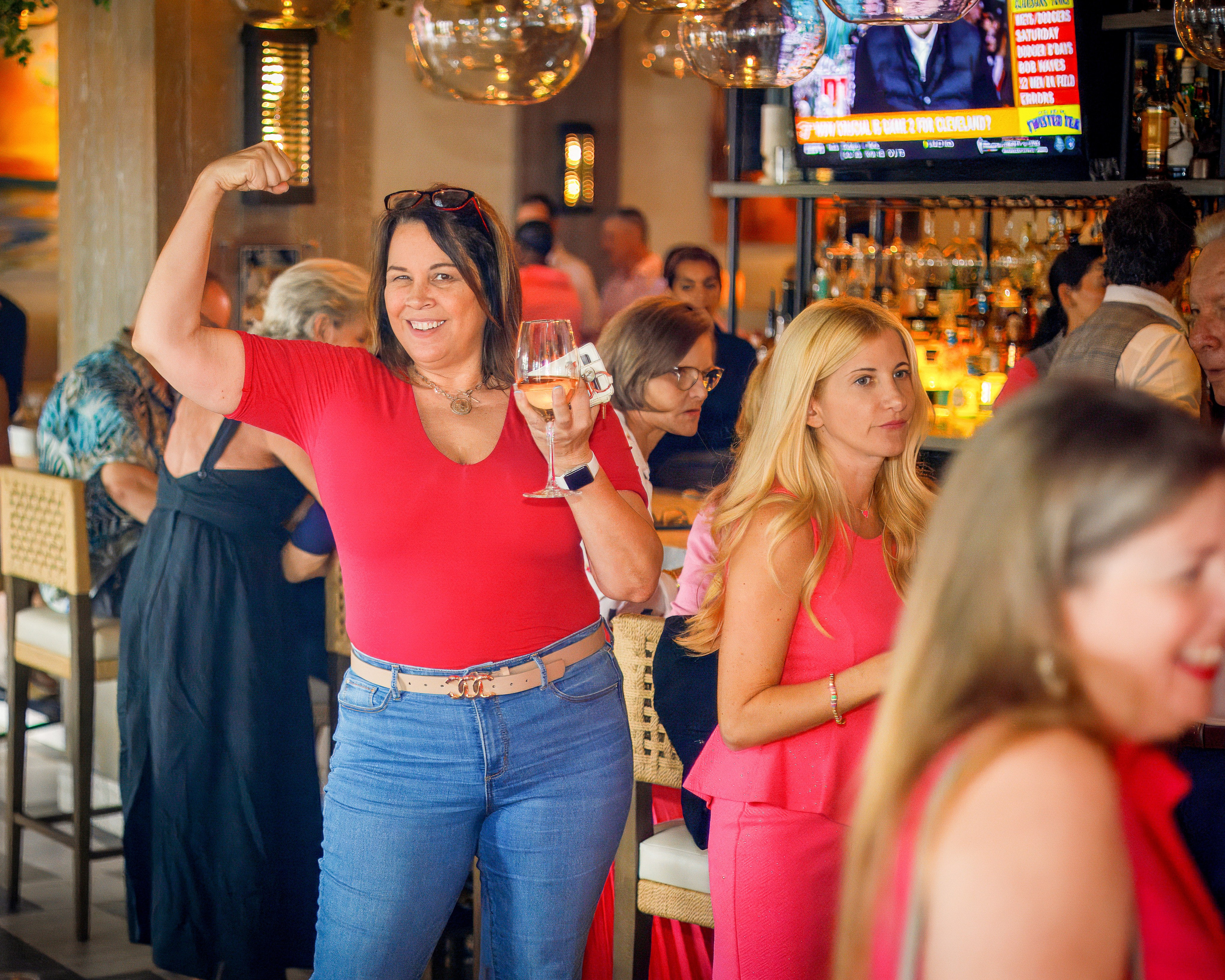 NLM Pink Party for Breast Cancer Awareness at Del Mar. Out and About 239