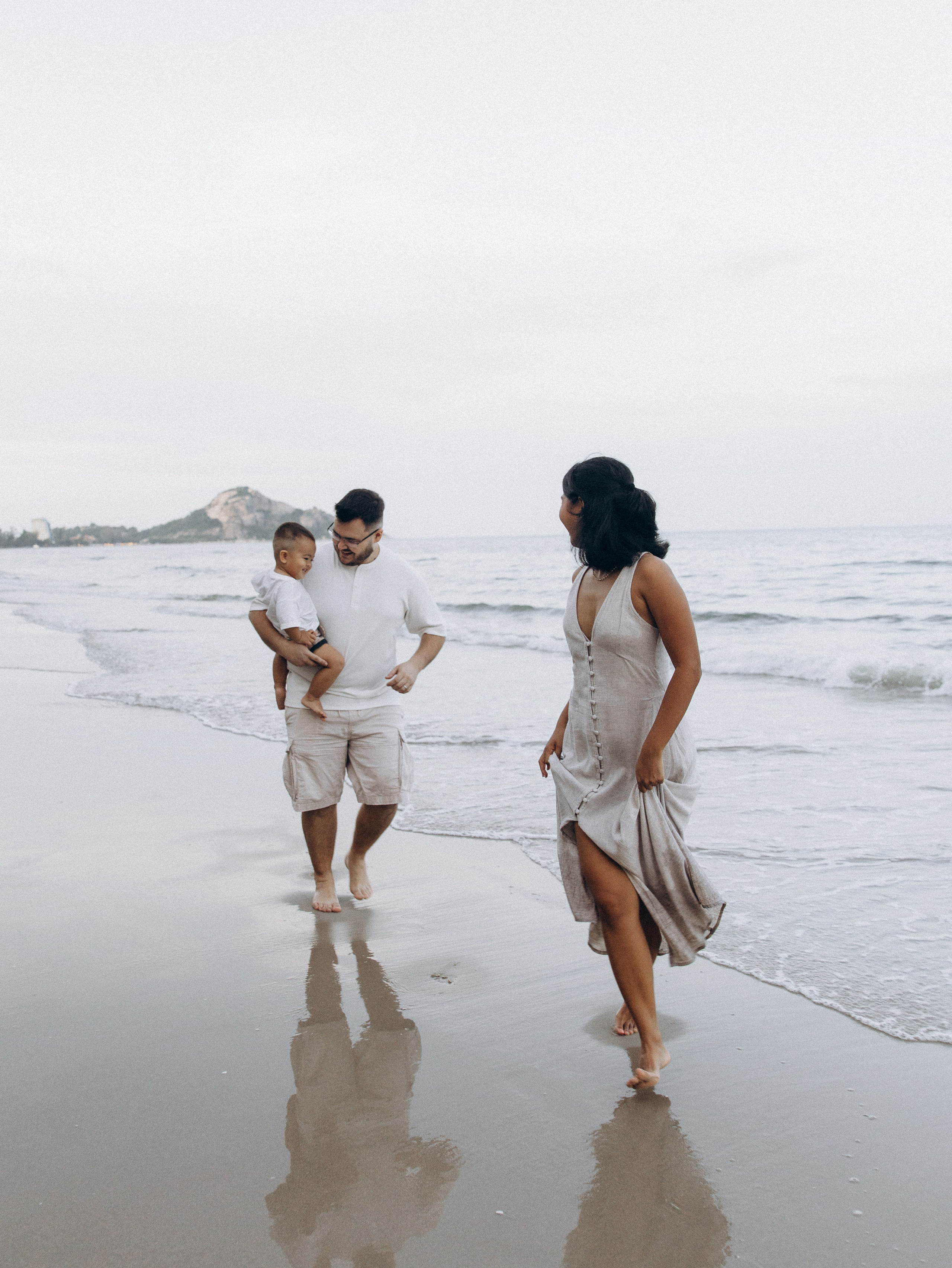 At the beach. Family and wedding photographer in Bangkok, Thailand