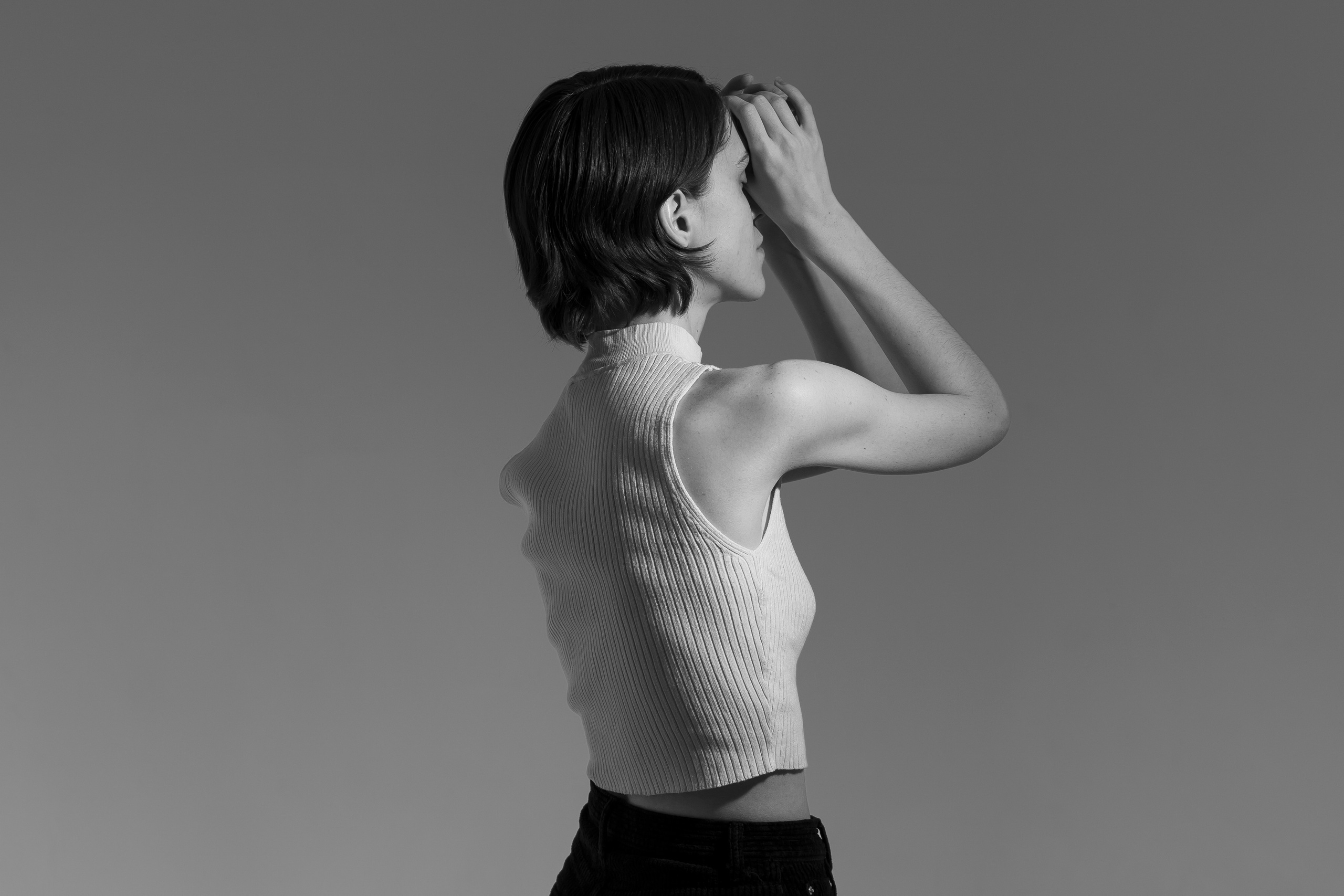 Black & White studio portrait session NYC. Alice Bell — Wedding photographer in New York