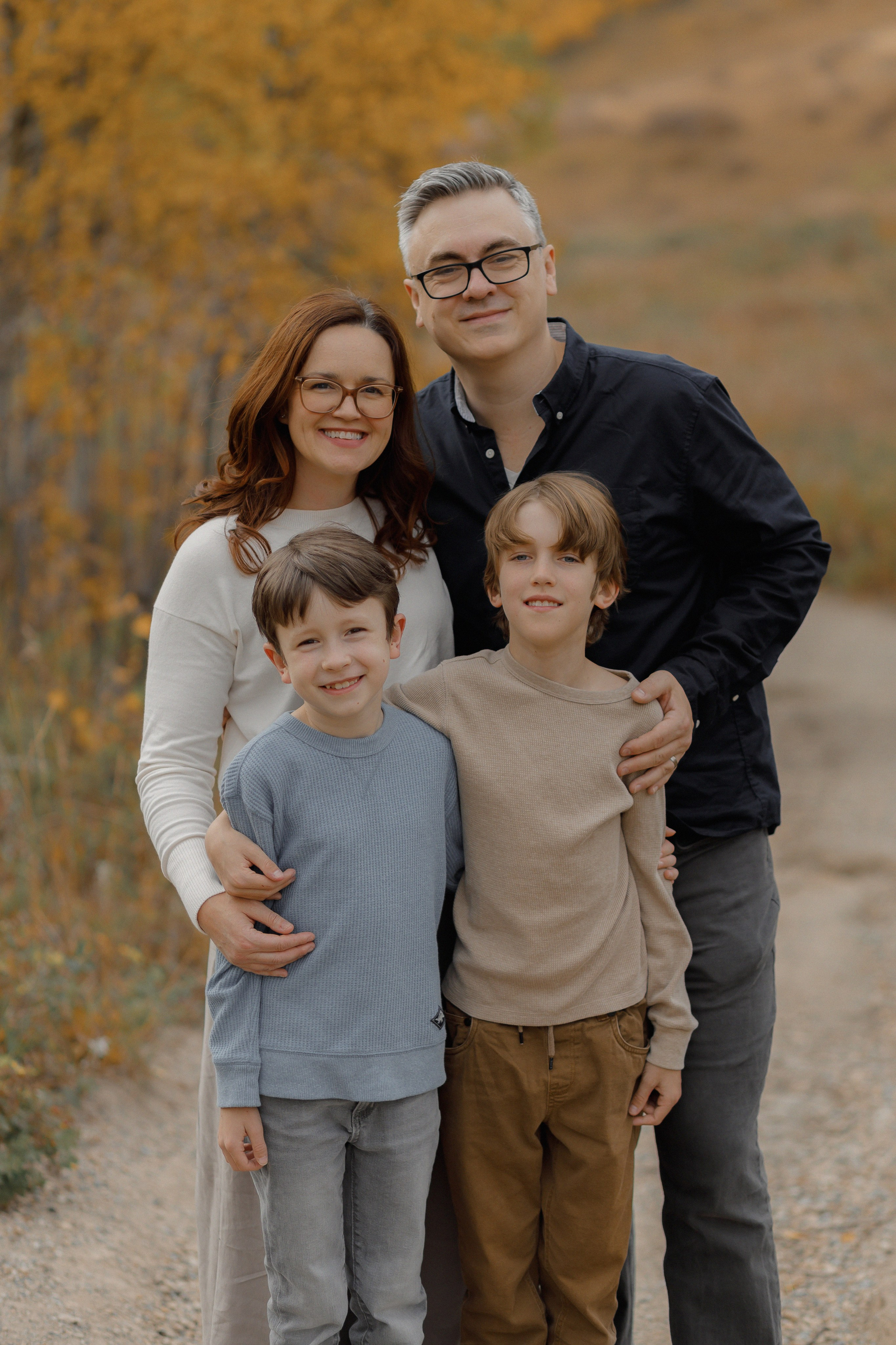 Christa’s family. Home