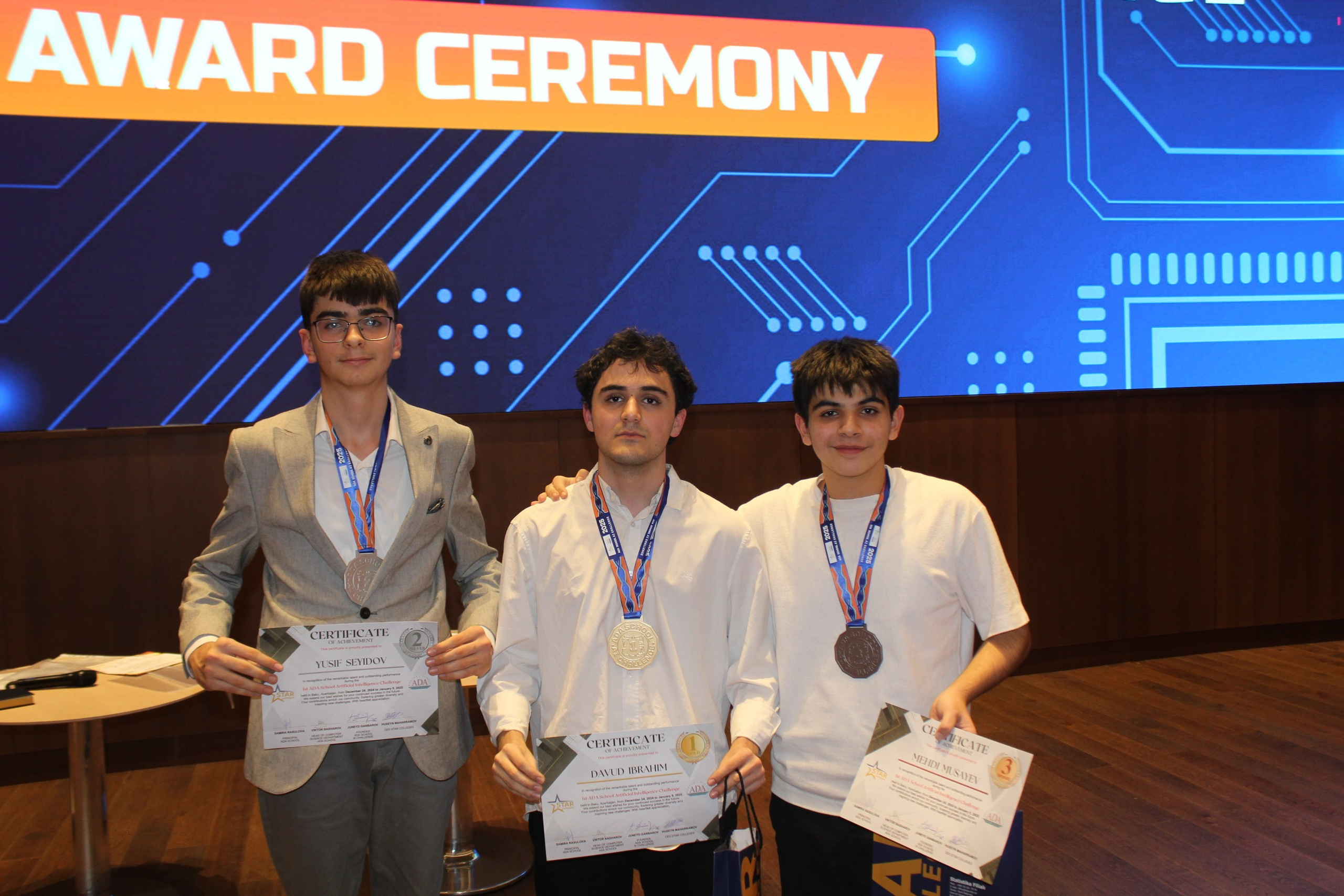 The Award Ceremony for the AI Olympiad — School Level (2024). IIMACS — The International Institute of Mathematics, AI & Computer Science