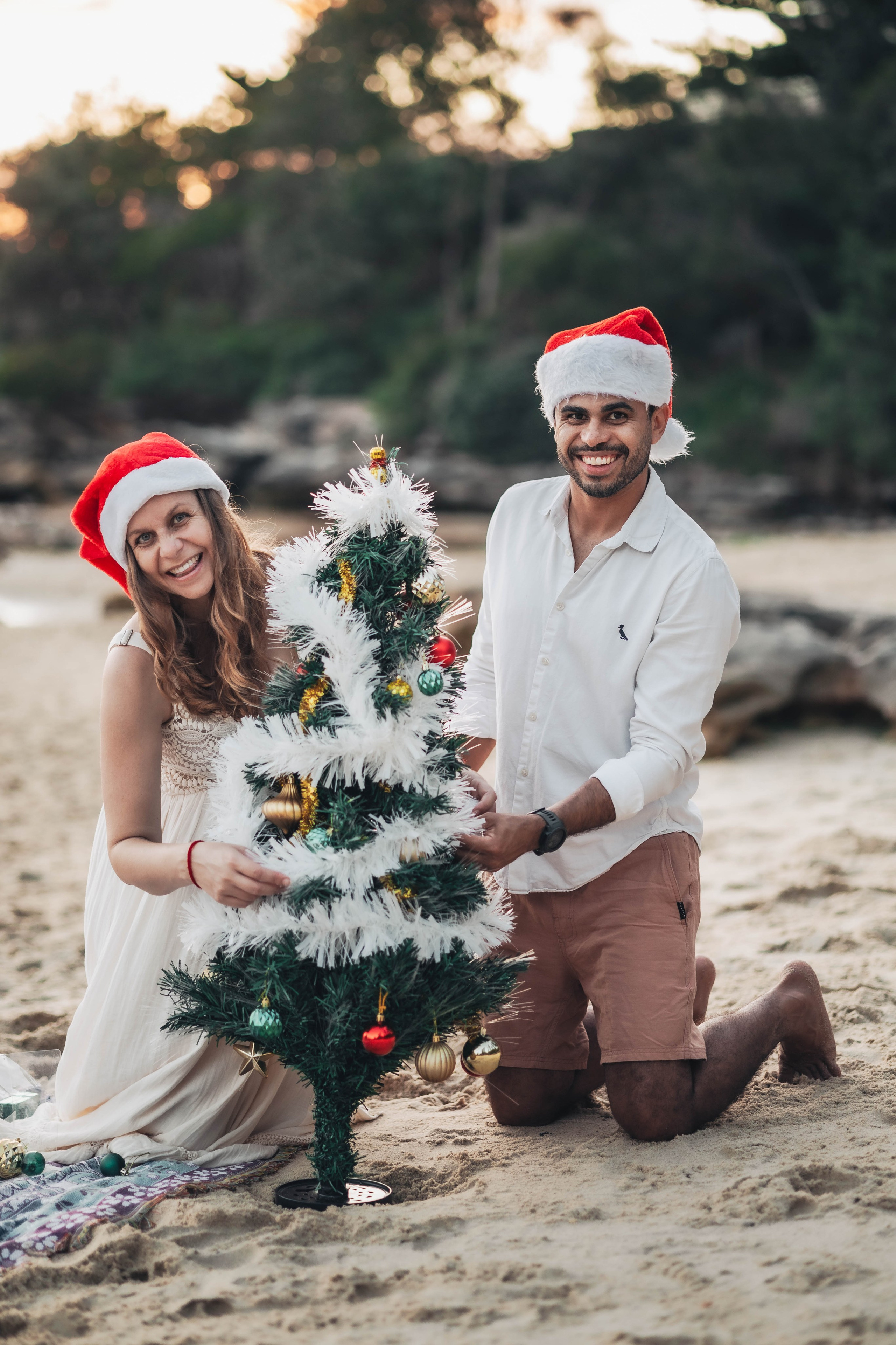 Heather + Tulio + Pregnant + Christmas. True Story Photography
