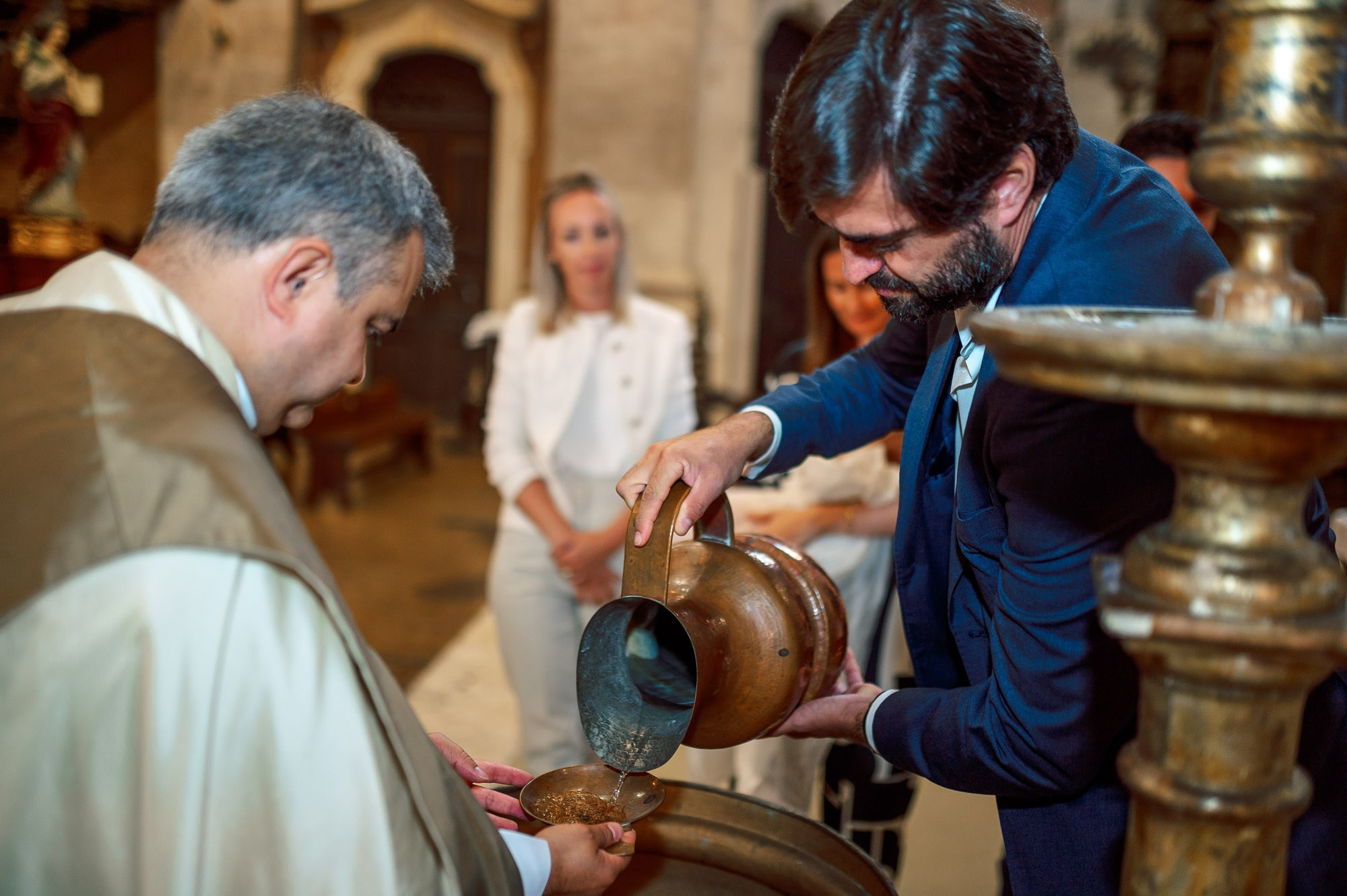 photography of a Catholic baptism in Lisbon