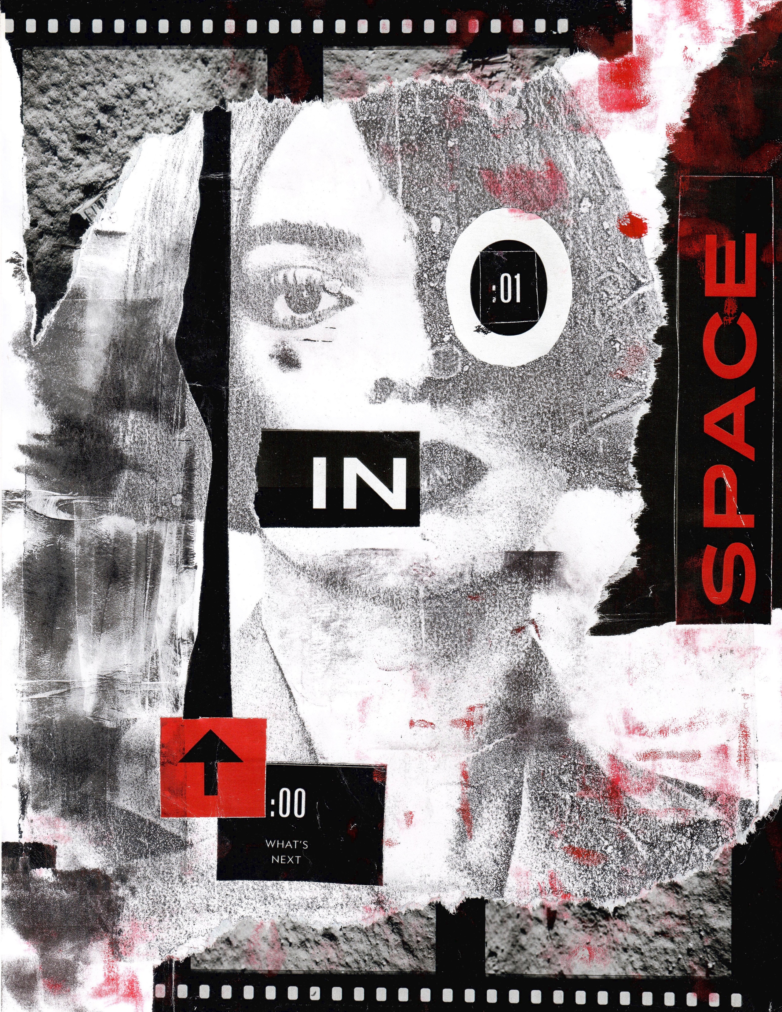 portrait collage fragments 