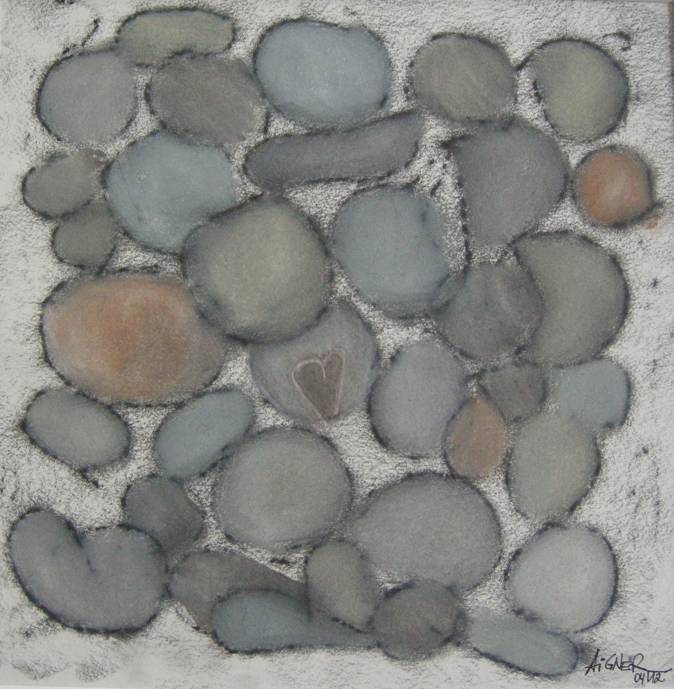 Herz-Stein 2012 - 40x40