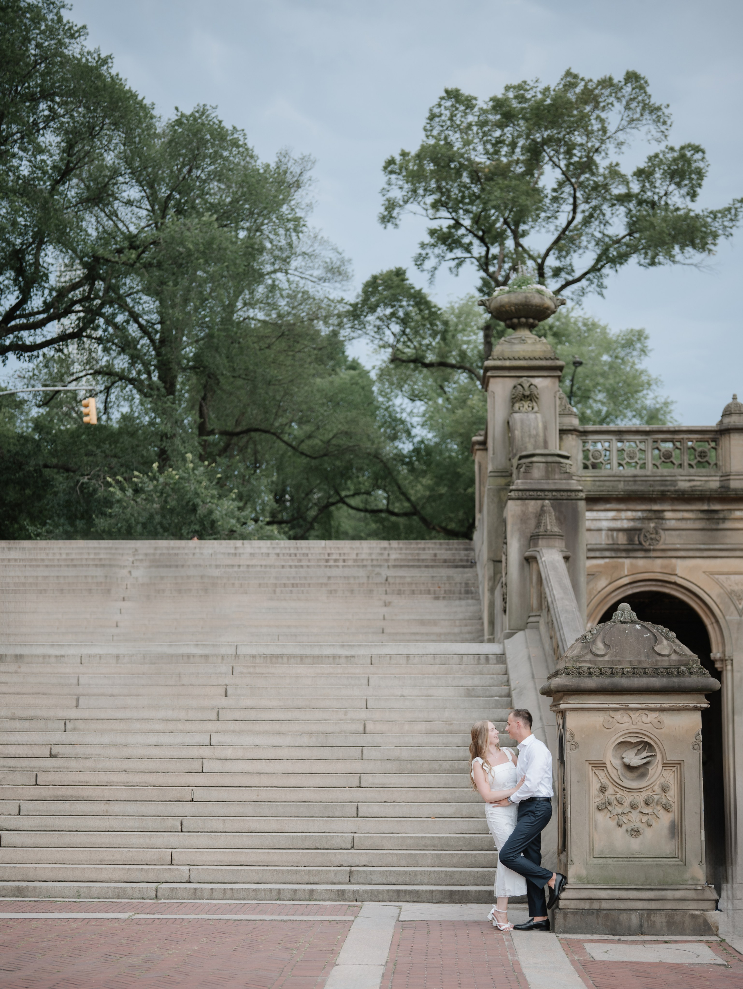 Engagement in Central Park. Portrait and wedding photographer in New York