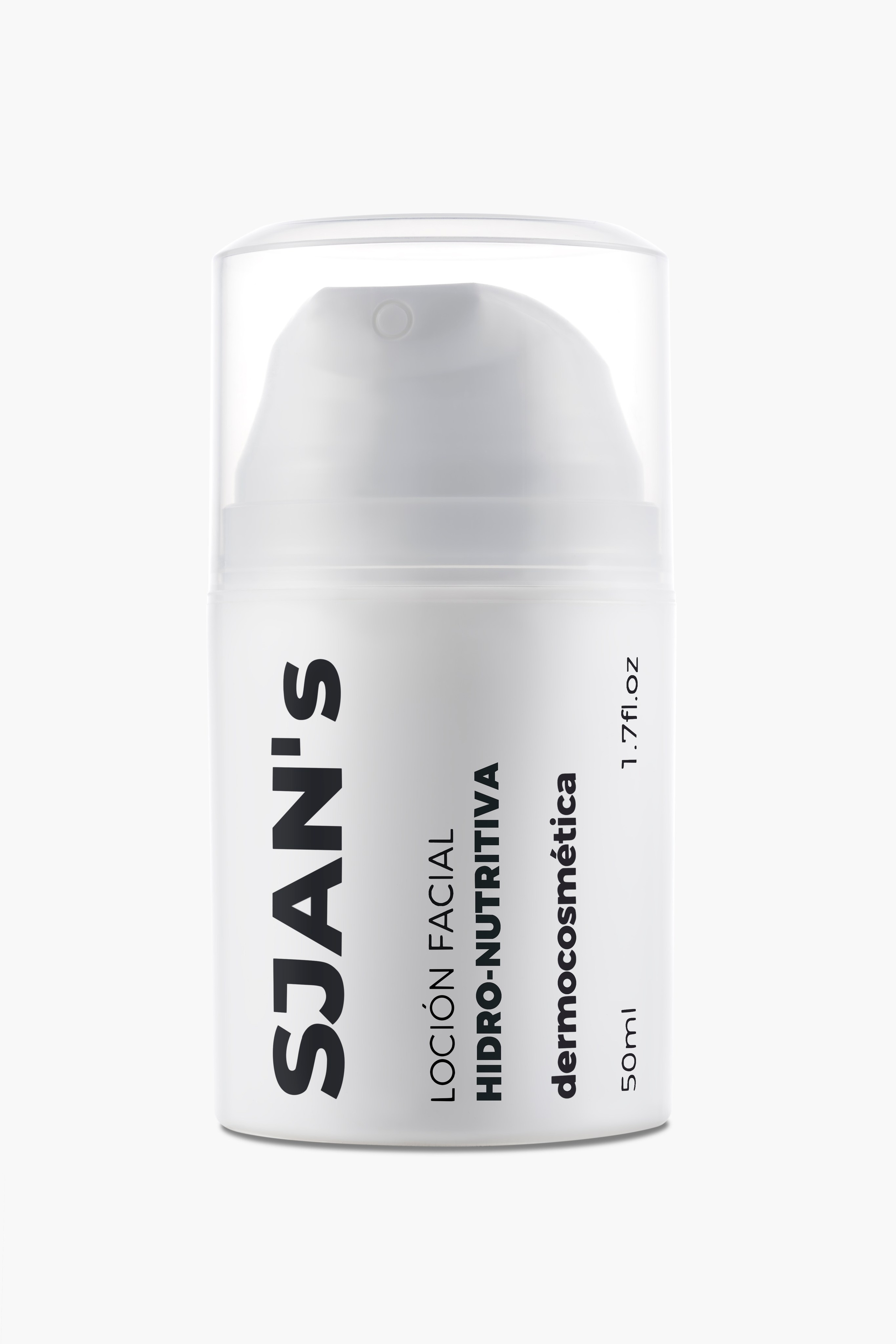 SJAN'S AIO facial cleanser, catalogue listing on a light background