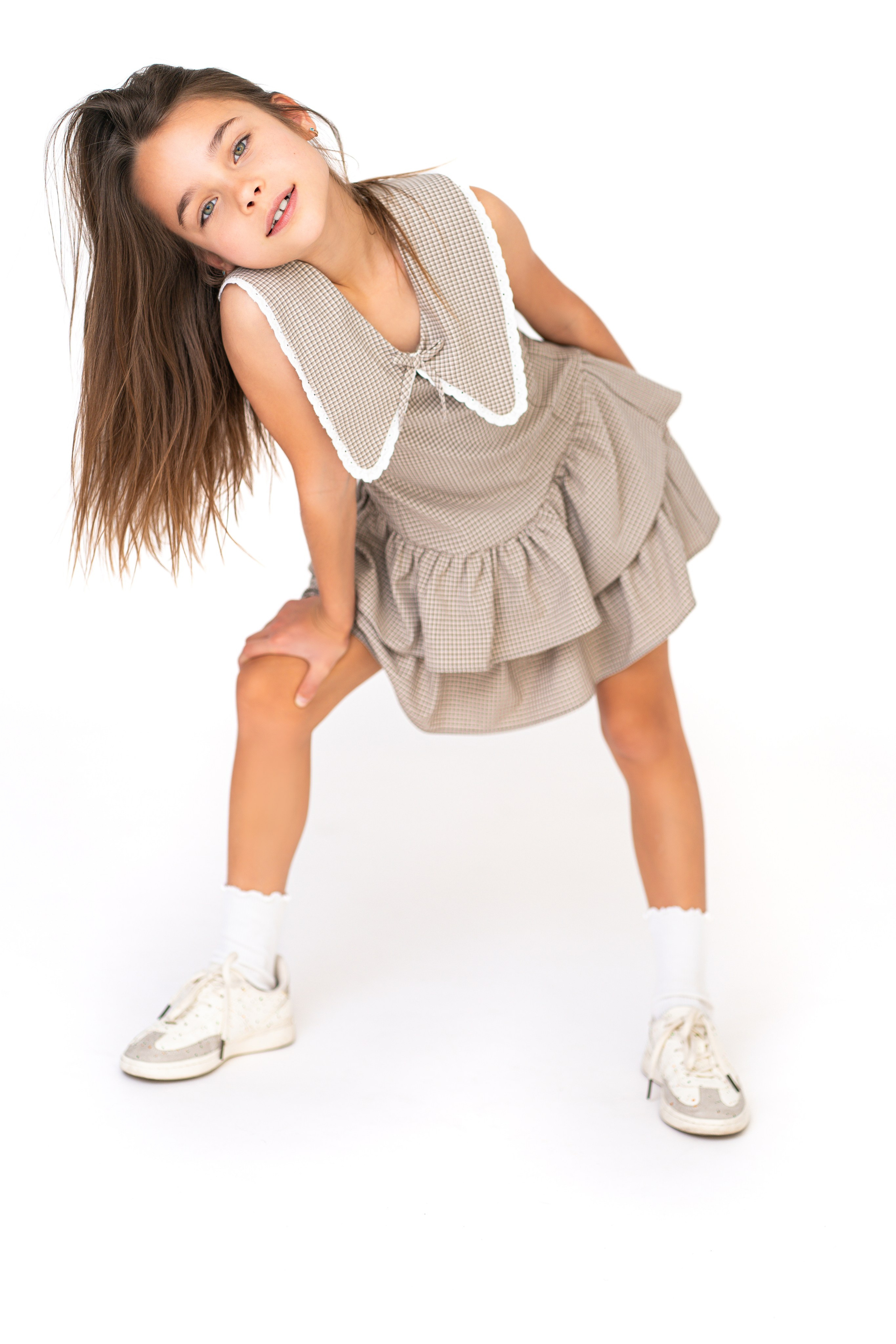 Studio kids headshot for modeling agency submission