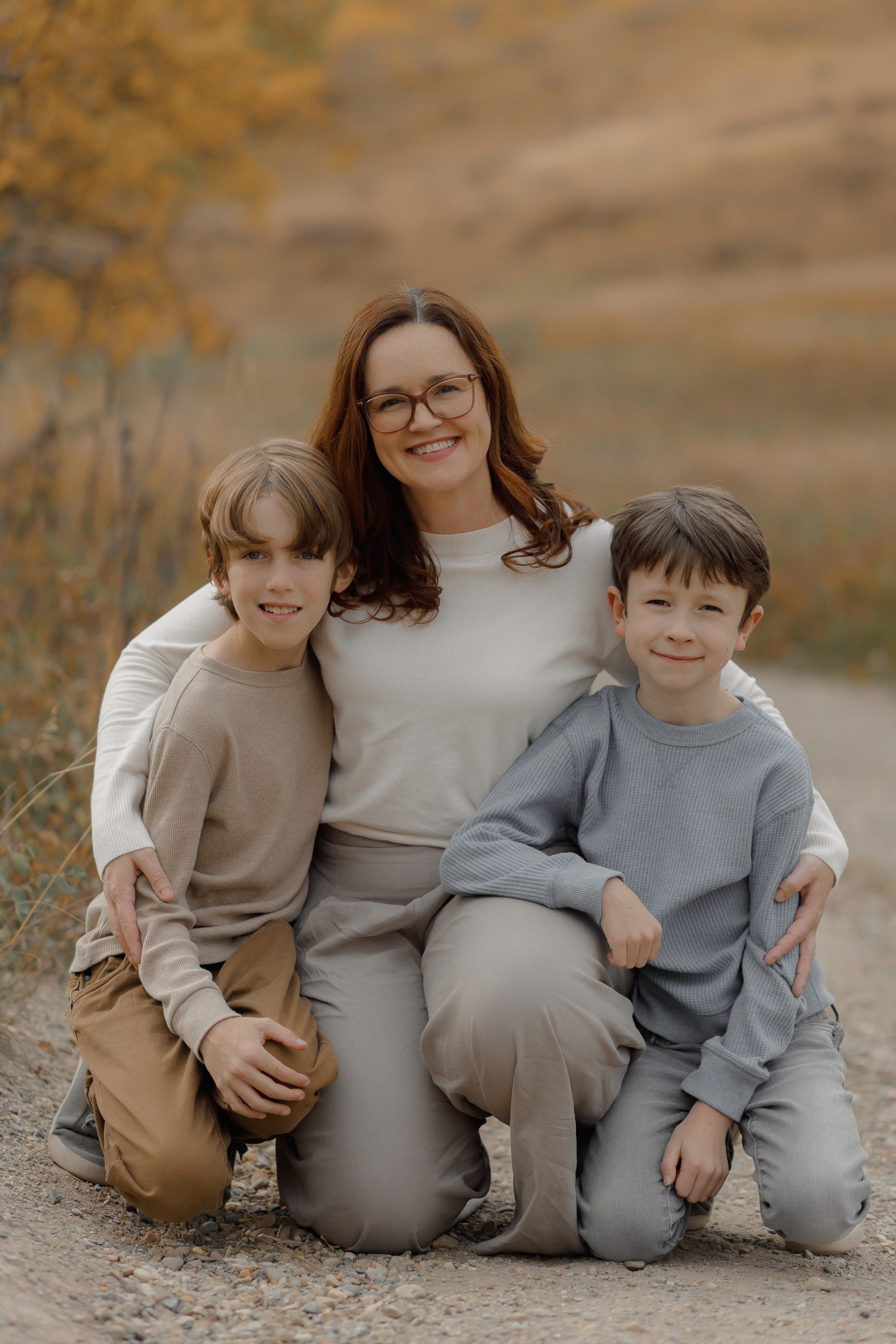 Christa’s family. Home