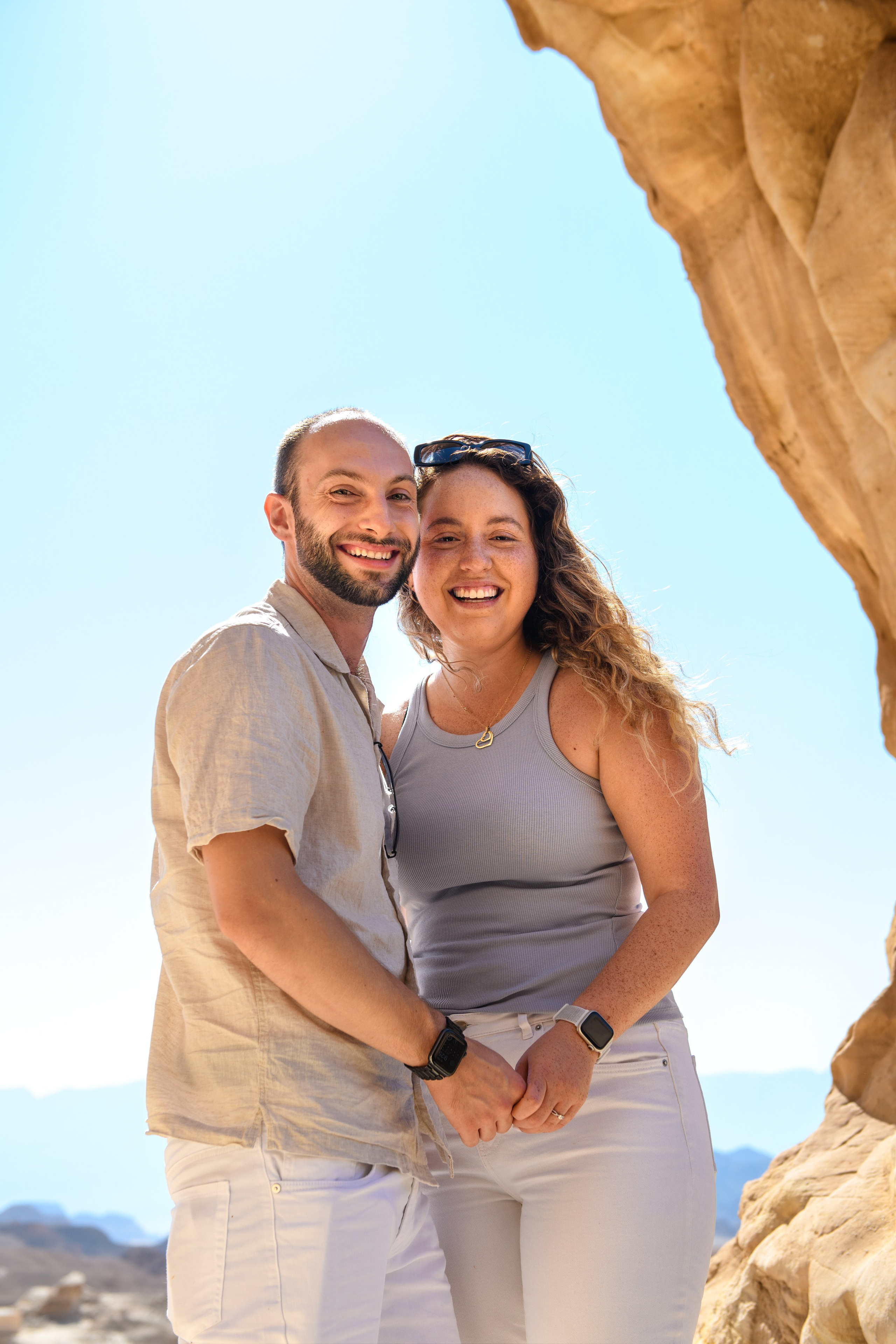 “She Said YES” in a Timna park for Lotan & Zohar. Family children pregnancy love stories photographer in Eilat Israel Olga Amchislavsky