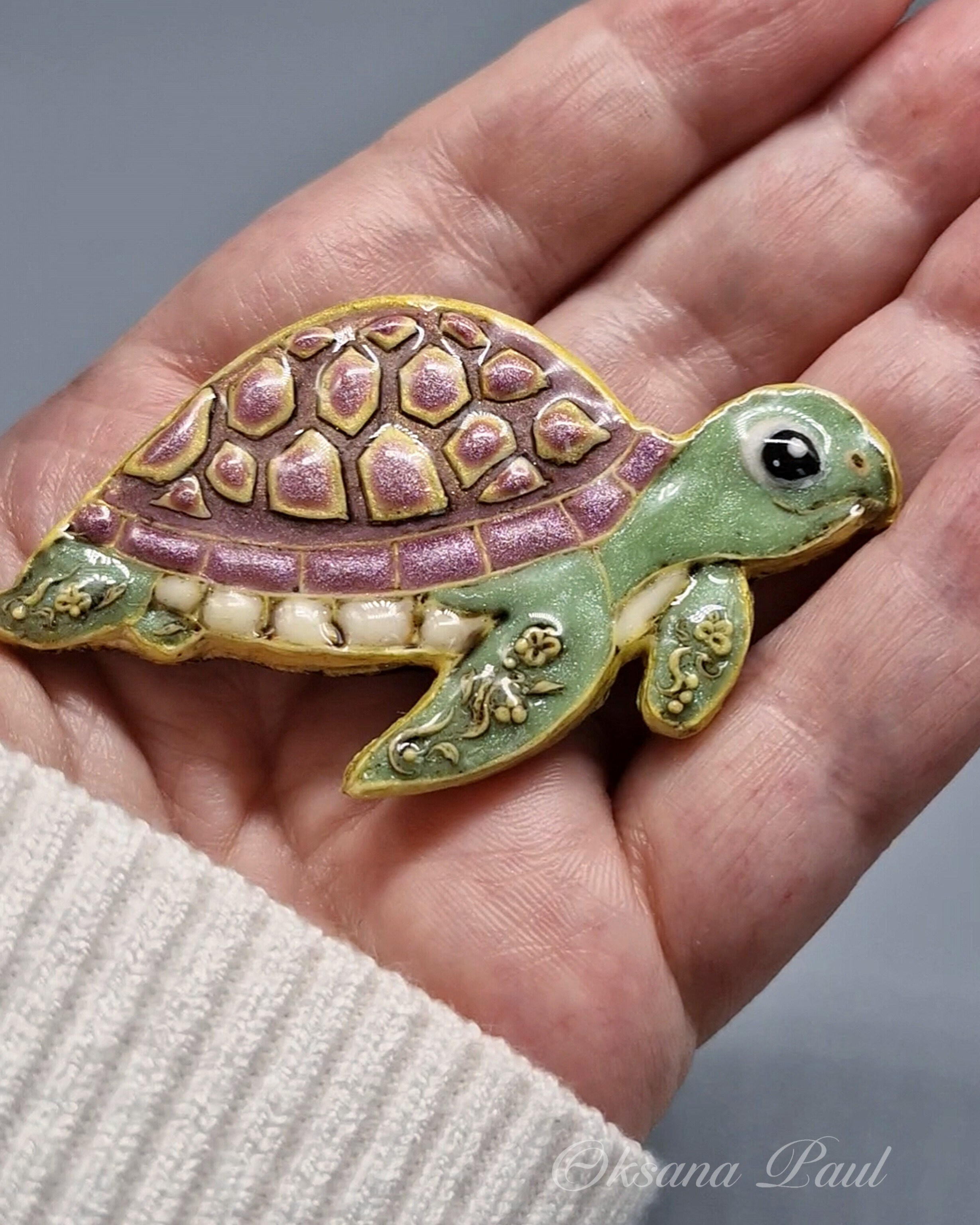 Имитация эмали / Emaille-Optik ➜. Oksana Paul-Gardinen-Design Oksana Paul ✧ Art of Gardinen & Textile Design ✧ Polymer Clay Art & Handmade Creatures