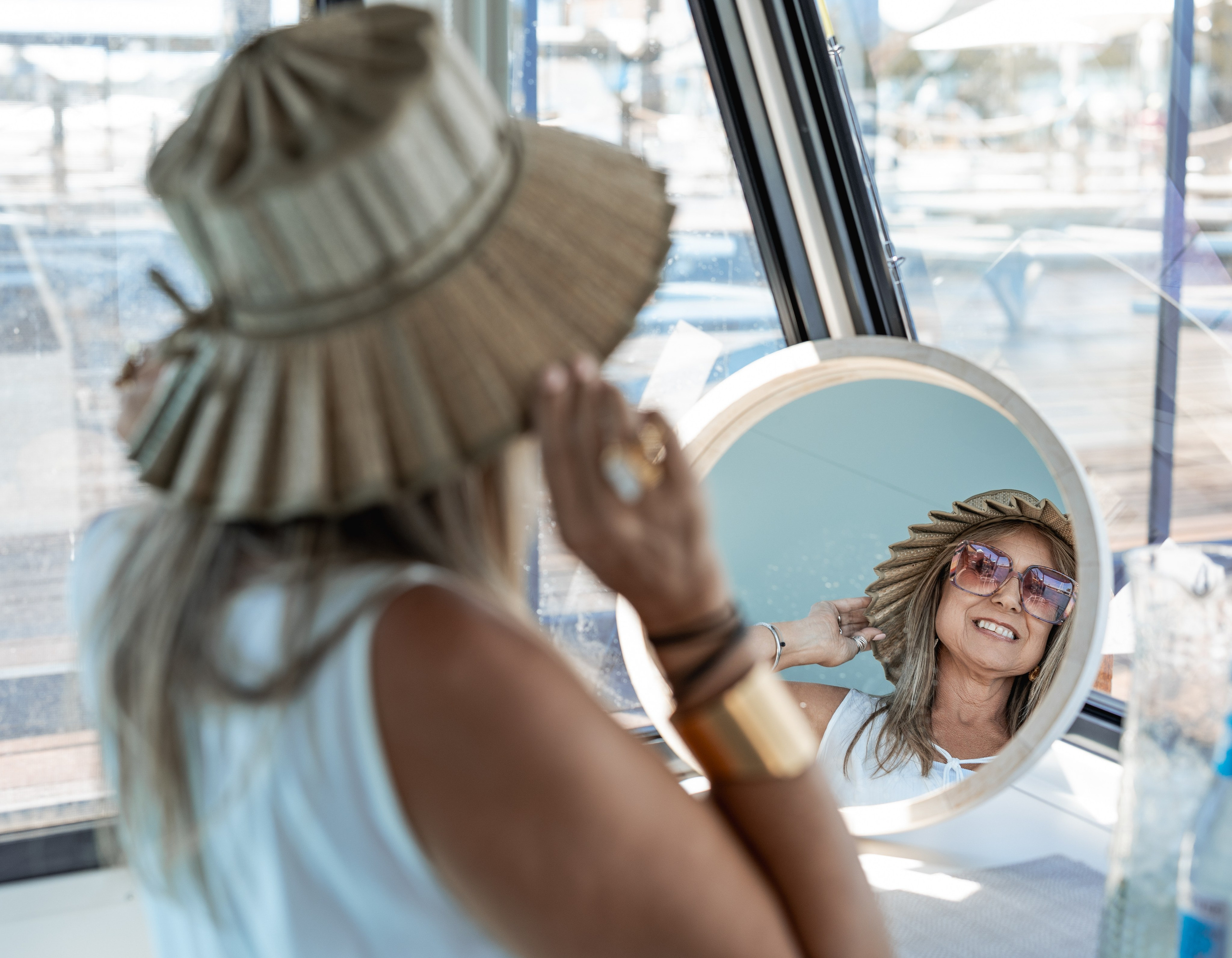 Product photoshoot for a hat store