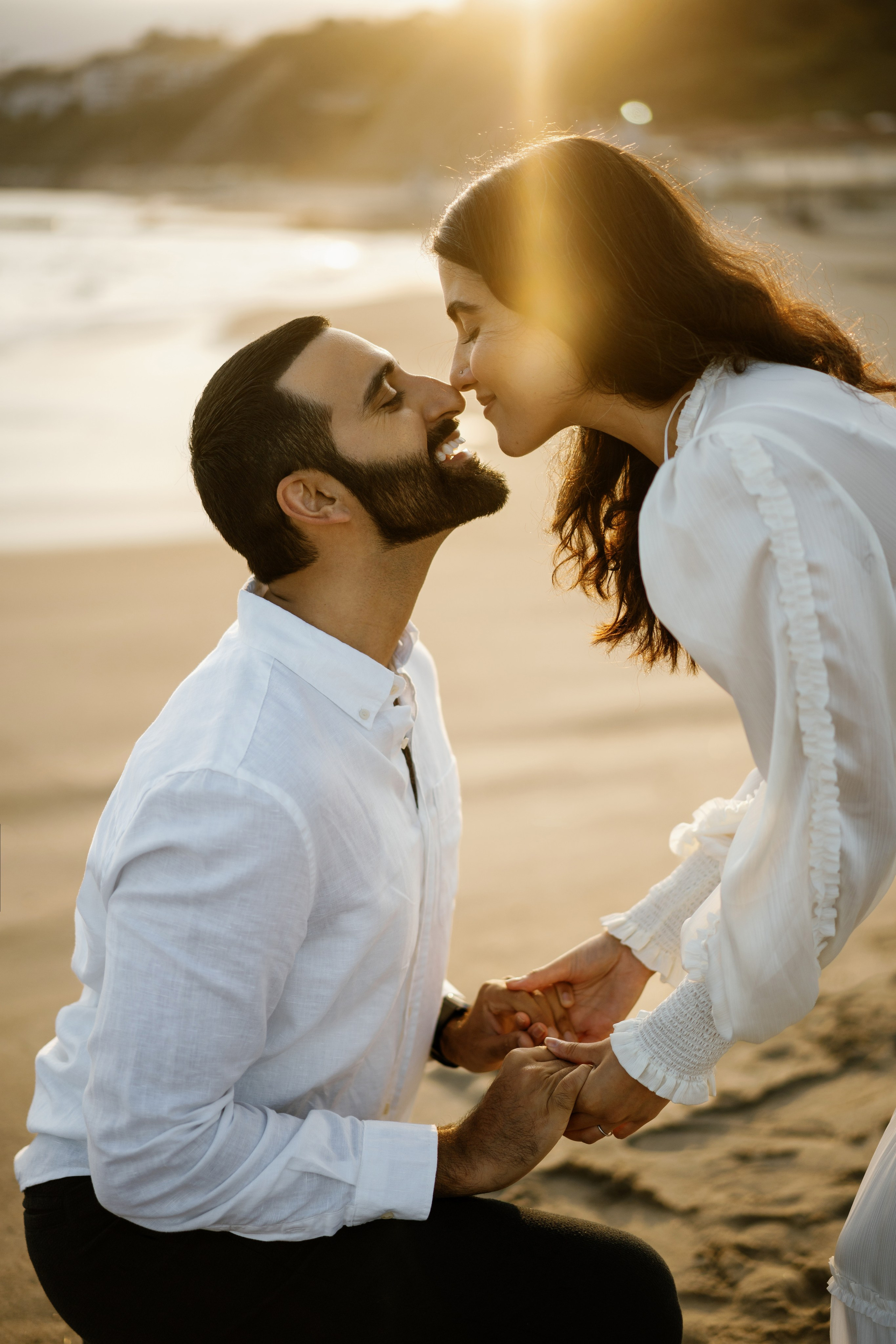 Santa Monica Sunset Engagement Photoshoot. Wedding Photography & Videography Team in California, Los Angeles, San Francisco, San Diego and Travel