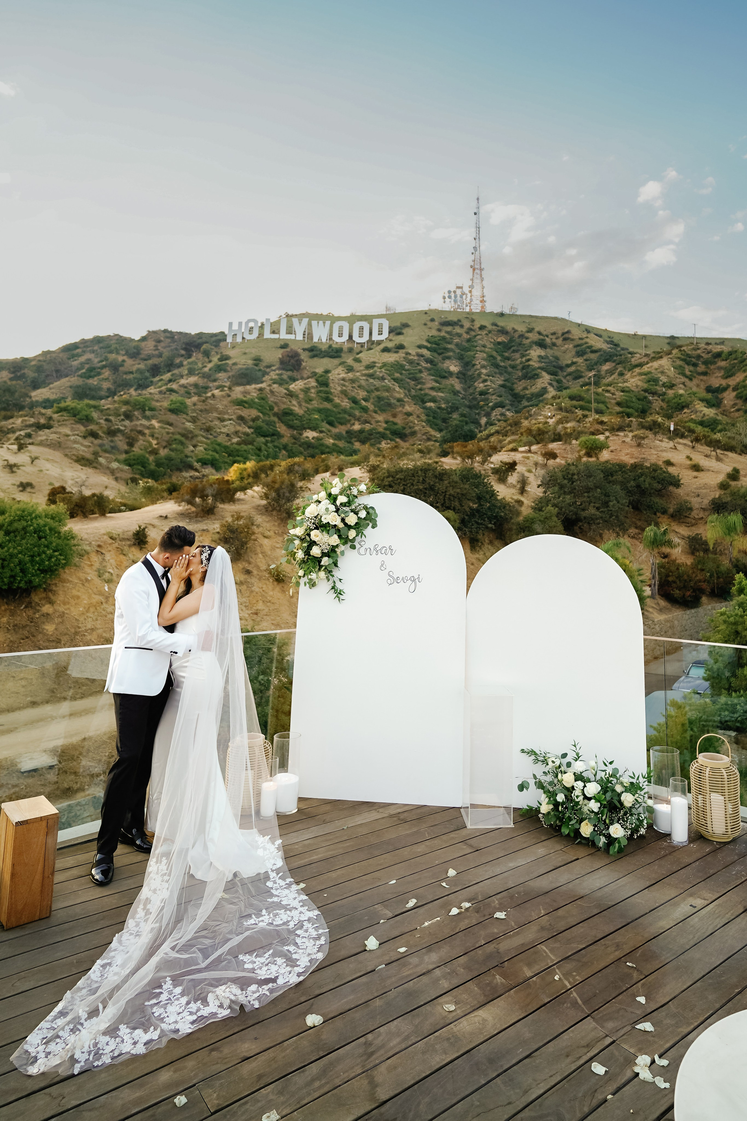 Wedding at the Hollywood Sign Venue, Los Angeles, California. Wedding Photography & Videography Team in California, Los Angeles, San Francisco, San Diego and Travel