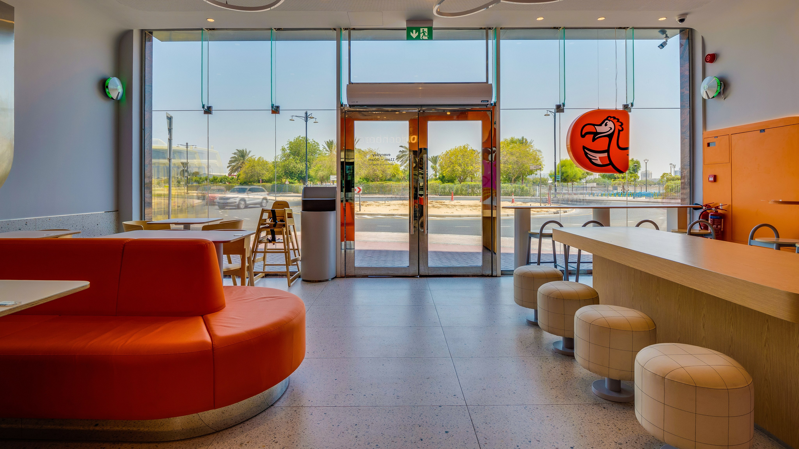 Commercial Interior Photography — Dodo Pizza Café in Dubai. Hotel Photographer in Dubai — Interiors & Commercial by Oleg Novikov