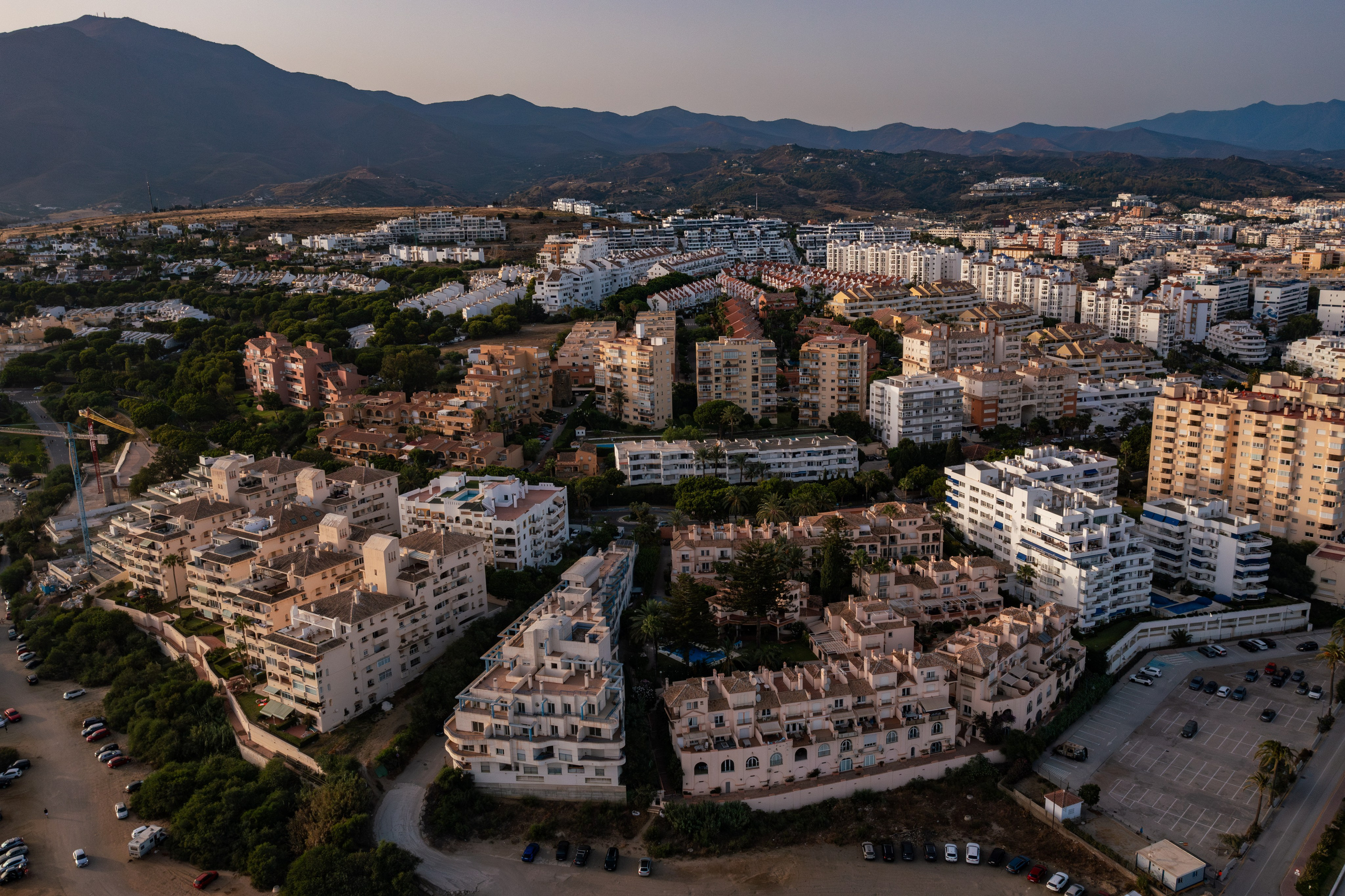 Estepona coastline and urban landscapes seen from a drone by real estate photographer