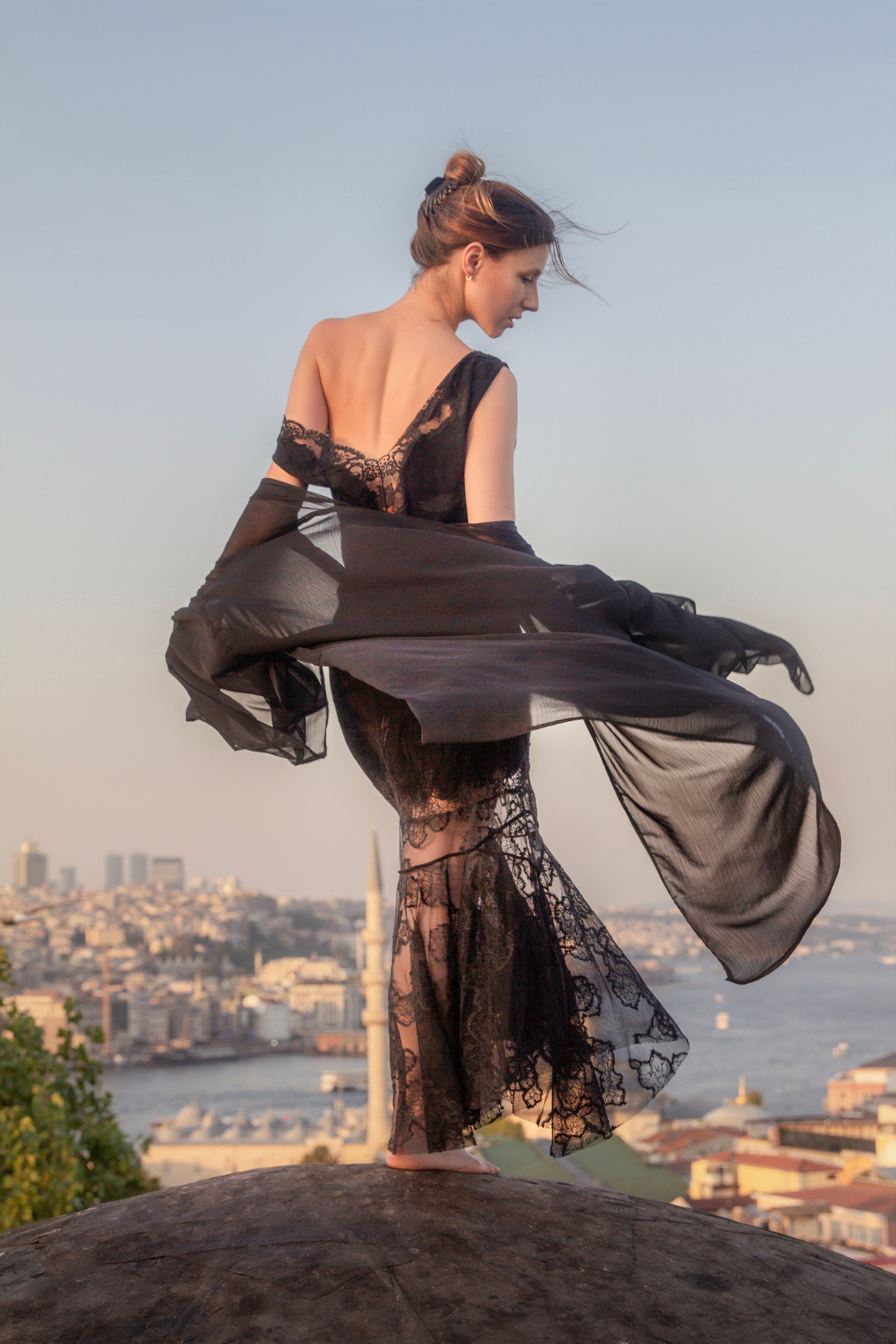 Романтическая фотосьемка в Стамбуле, на крыше.  Romantic photo shoot in Istanbul, on the roof. 