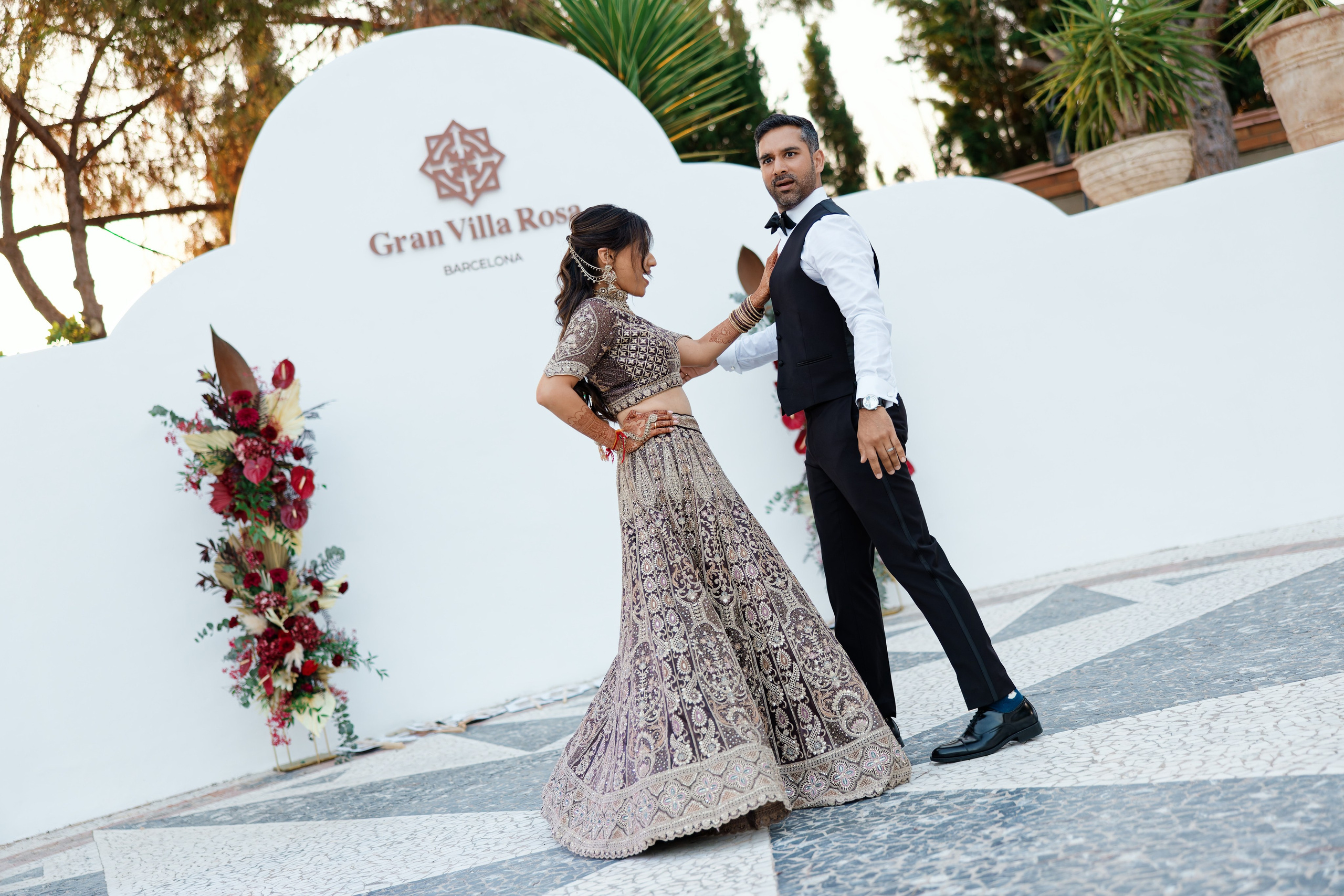 Indian wedding at Gran Villa Rosa, Barcelona