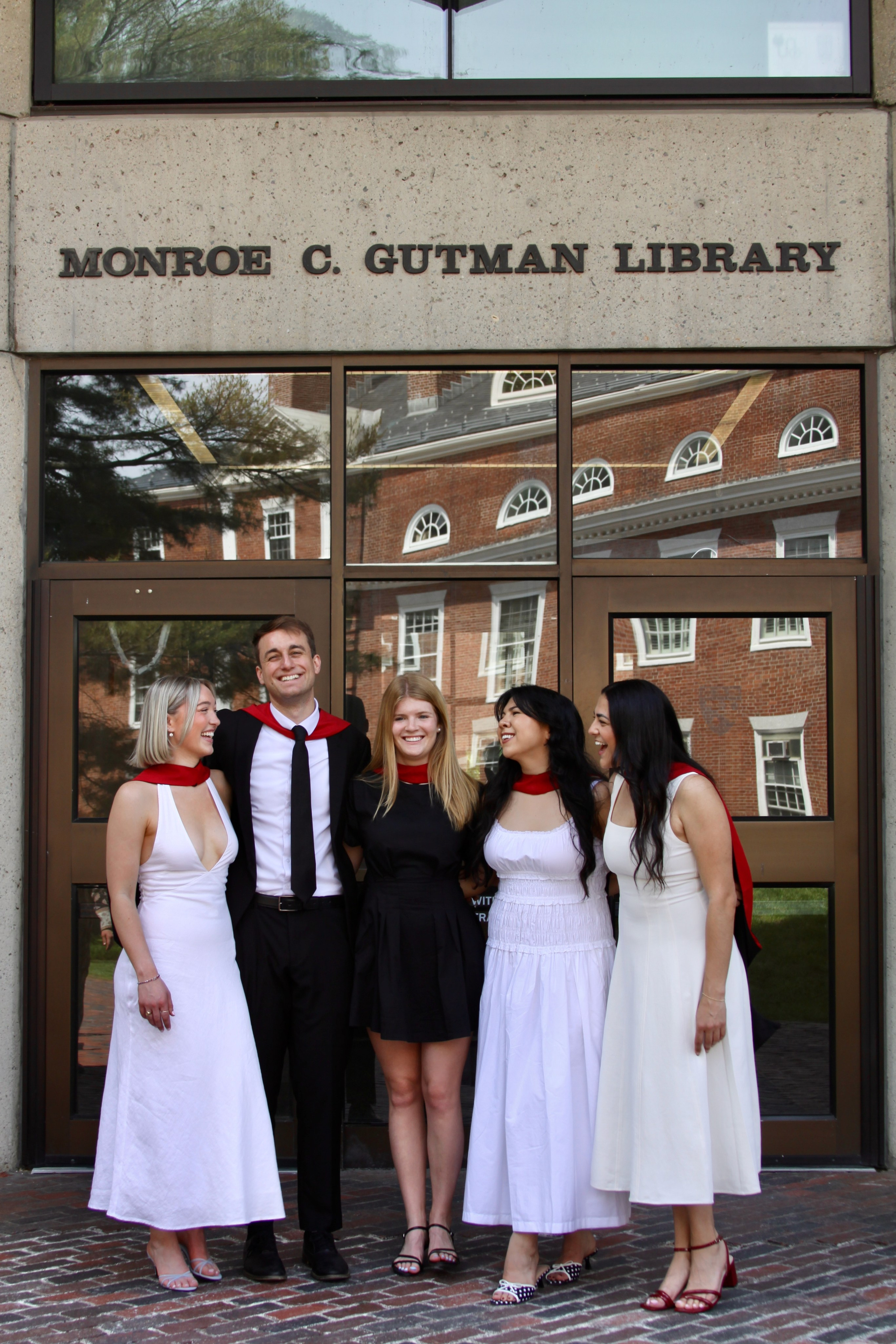 Masters graduation with Talia (group shoot). Kelly Sang, graduation and portrait photographer in Boston