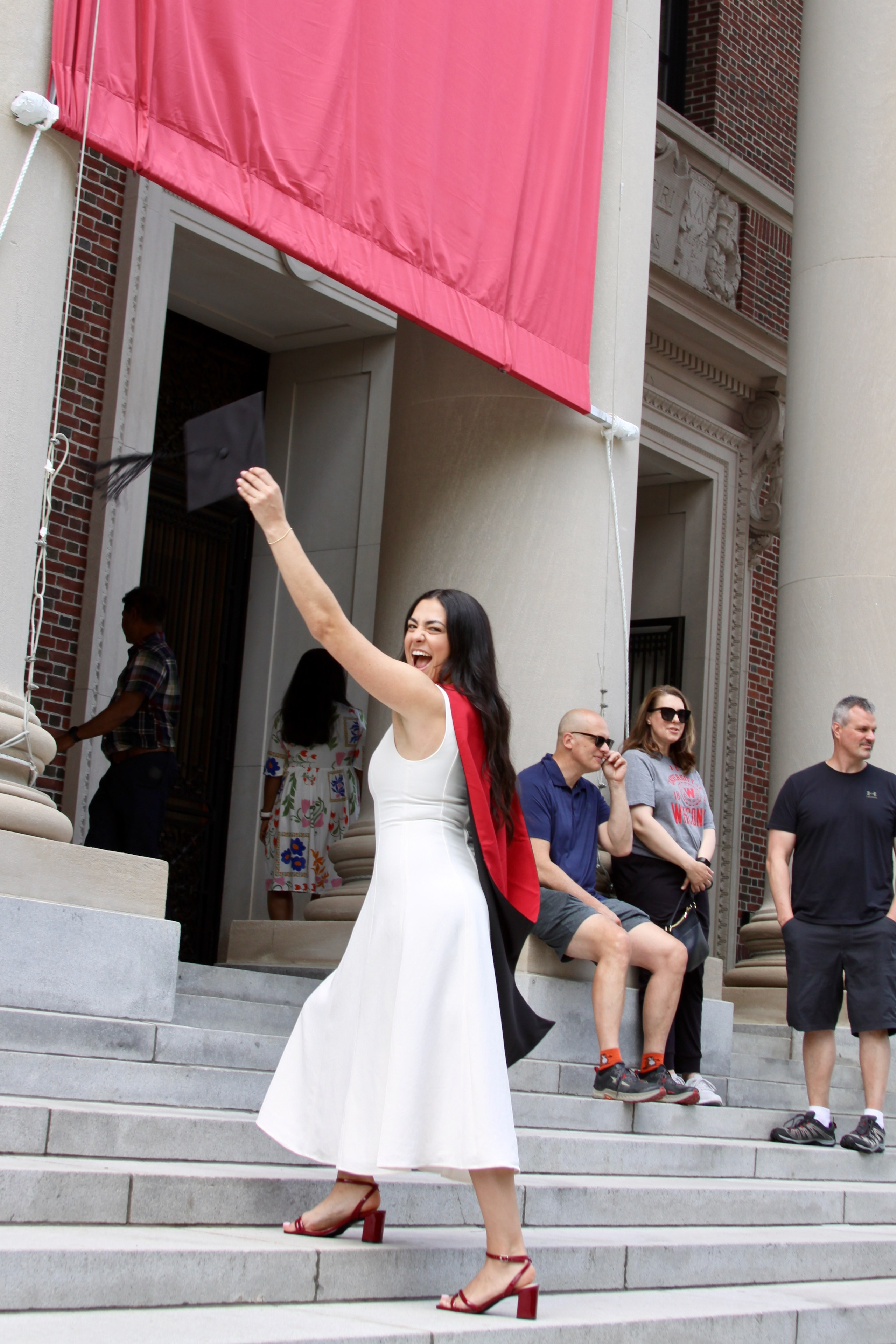 Masters graduation with Talia (group shoot). Kelly Sang, graduation and portrait photographer in Boston