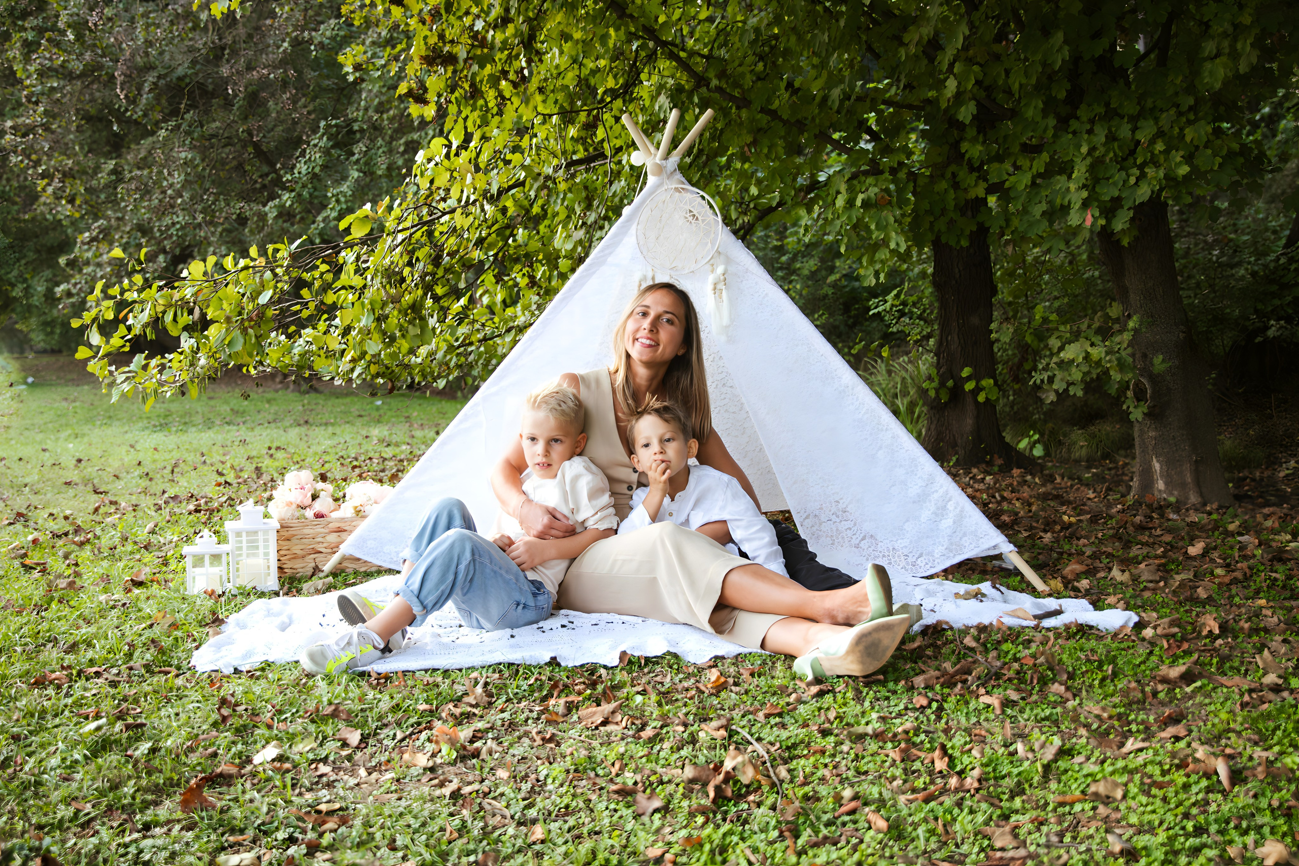 Maggie e la sua bellissima famiglia. Luci e Capricci Photography