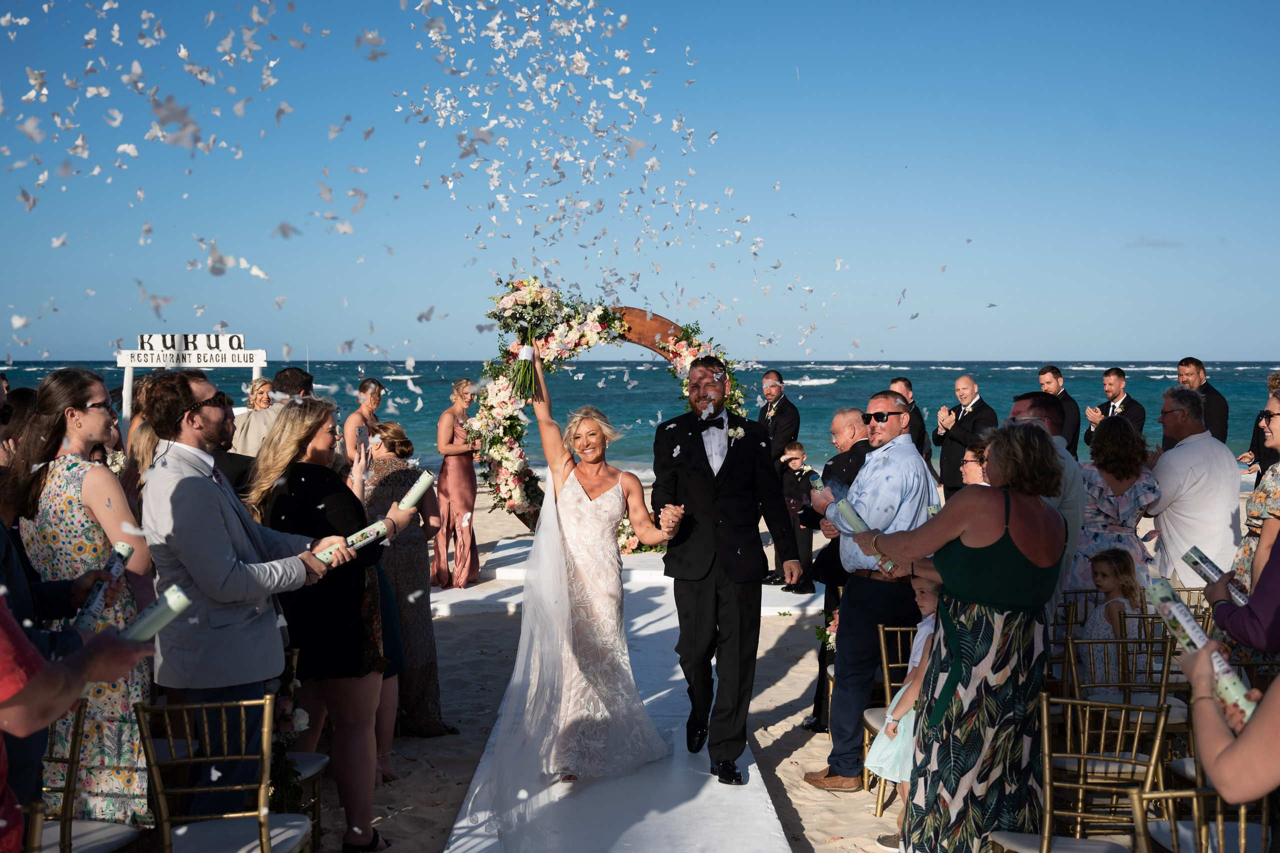 Dream Wedding of Caitlin & Ryan at Kukua Beach, Punta Cana