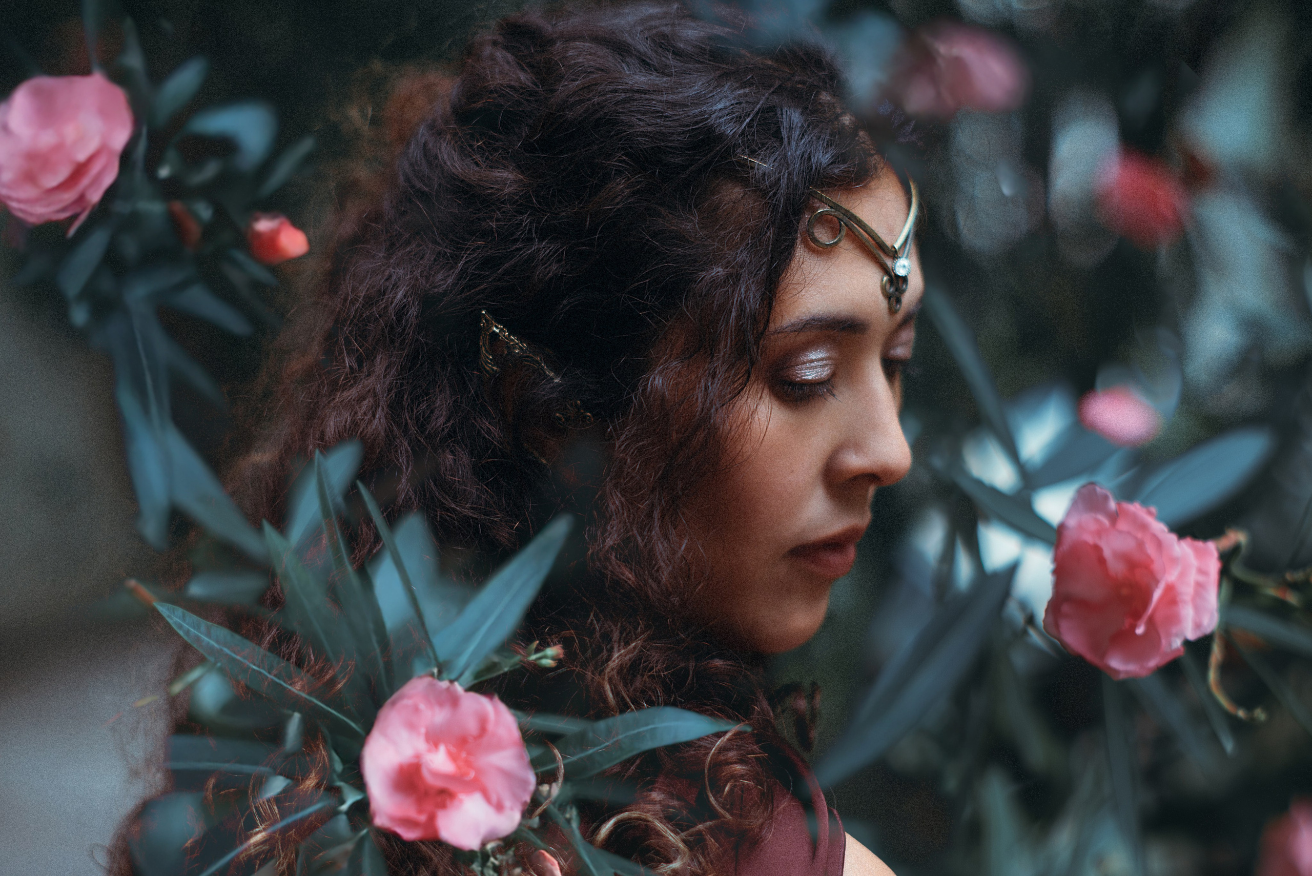 Fairy in Medieval Ruins Photoshoot. Moth & Moss Photography