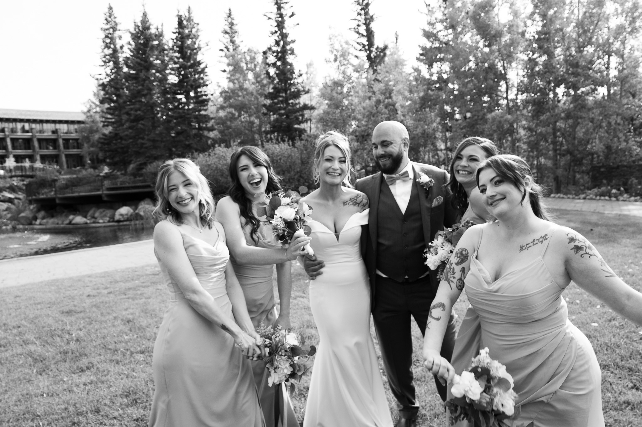 Wedding in a Bragg Creek, Alberta