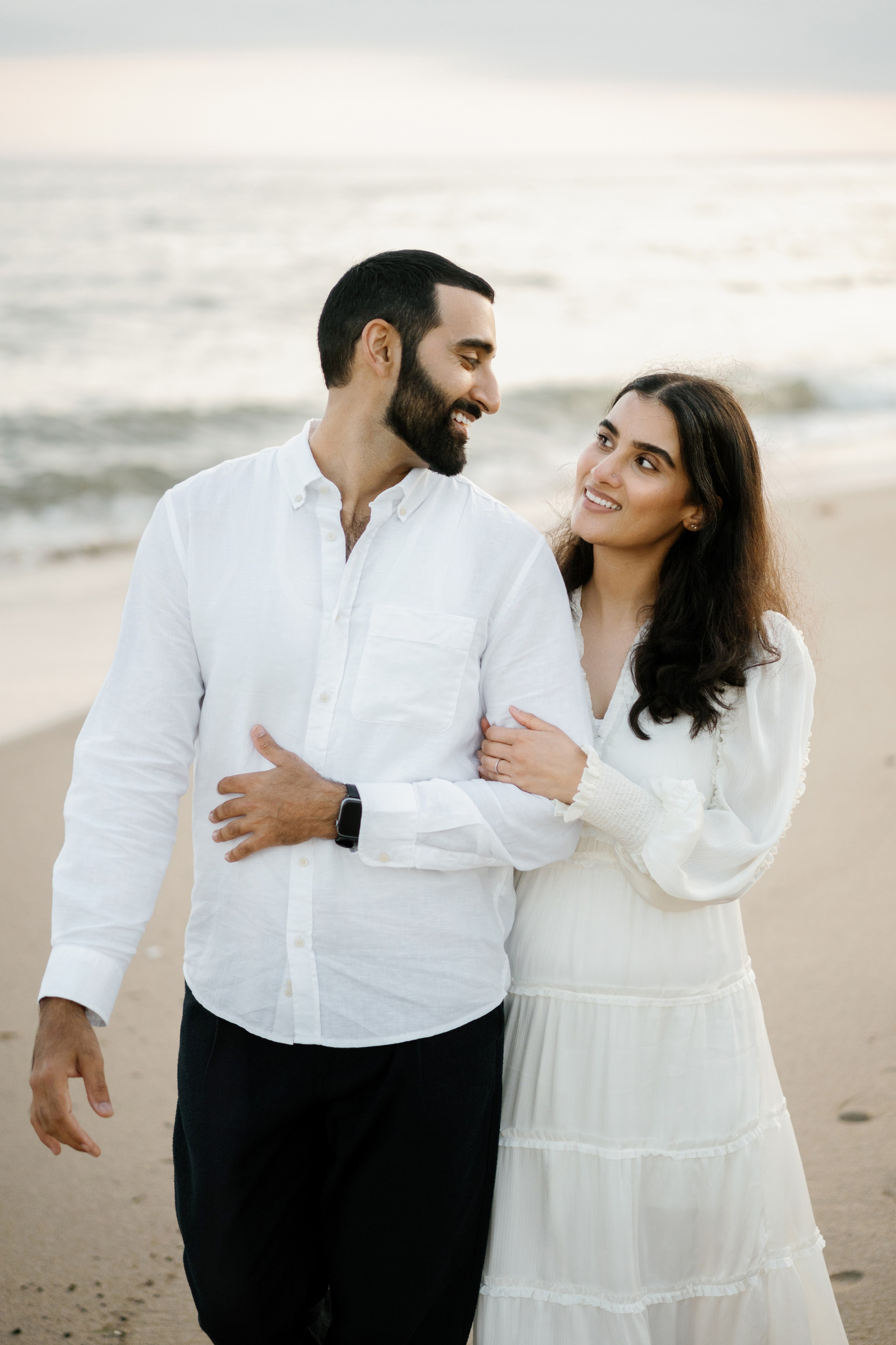Santa Monica Sunset Engagement Photoshoot. Wedding Photography & Videography Team in California, Los Angeles, San Francisco, San Diego and Travel