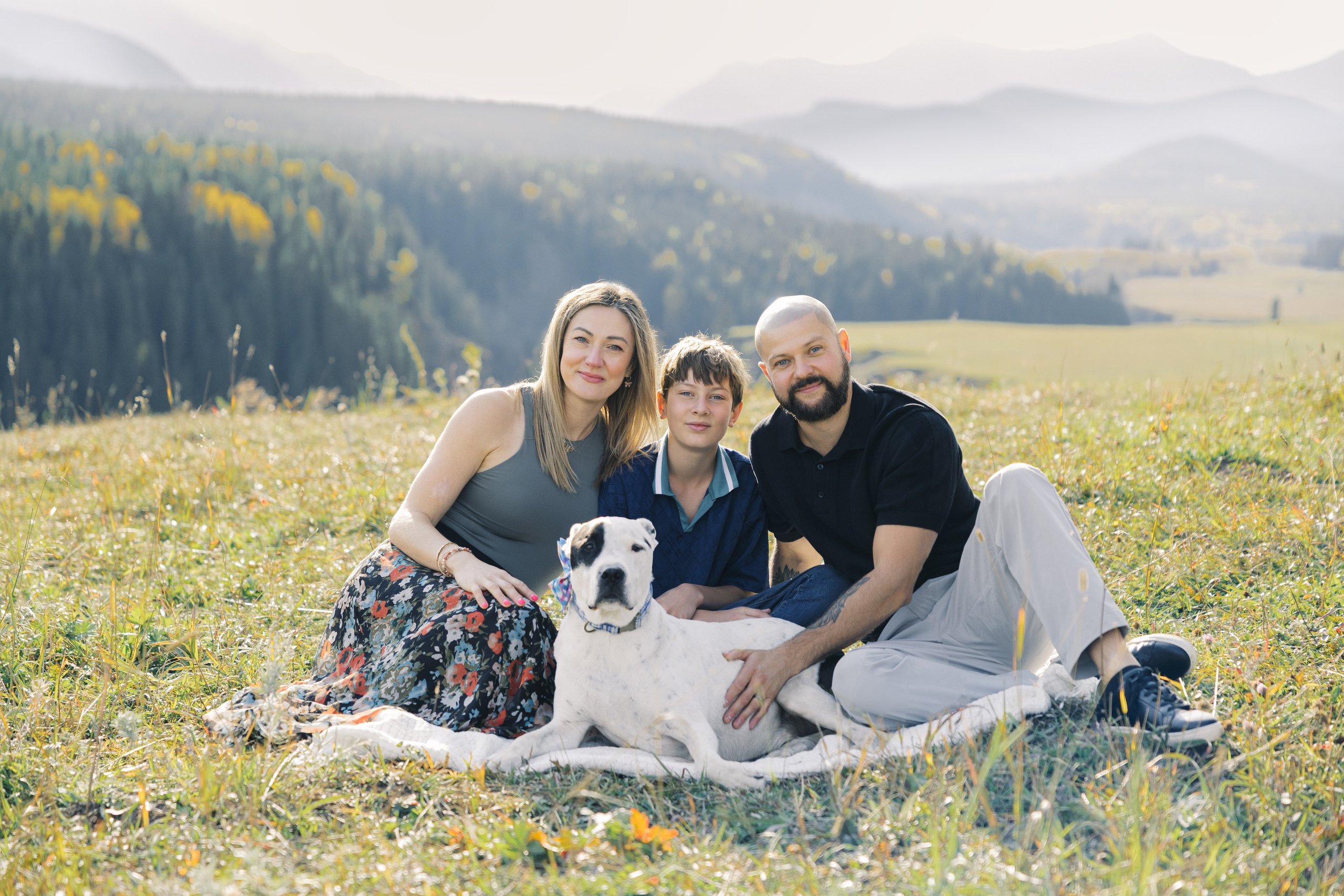 Aleksandra’s family. Home